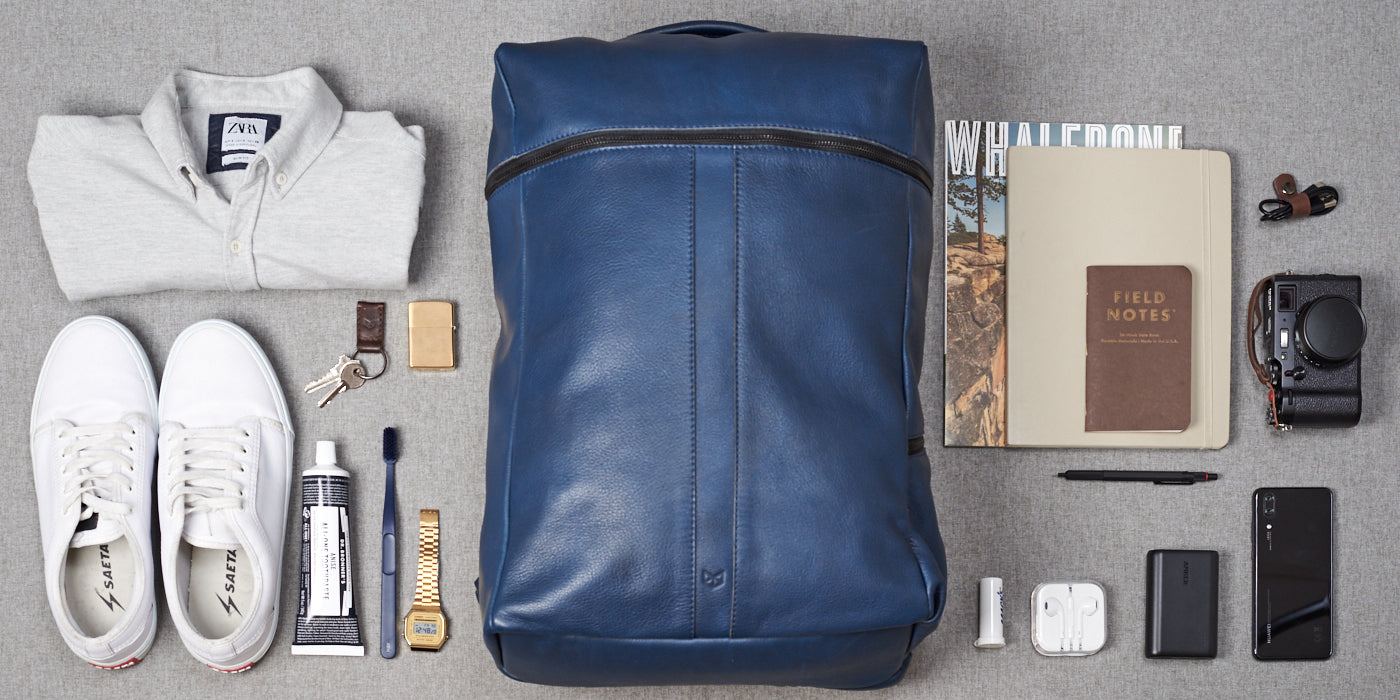 Capacity. Banteng Travel Laptop Backpack by Capra Leather