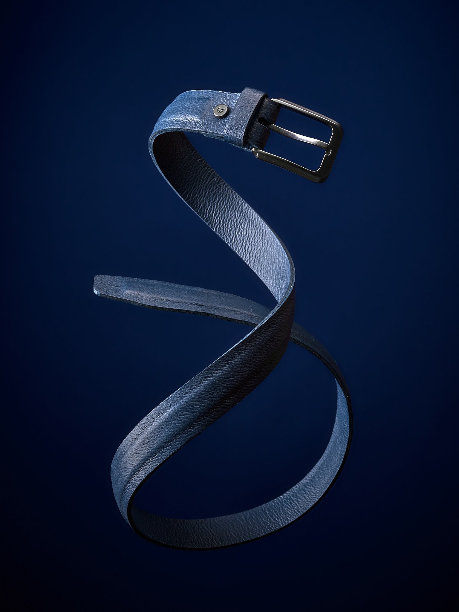 Belt Sizing. Full grain Leather Belt Navy by Capra Leather