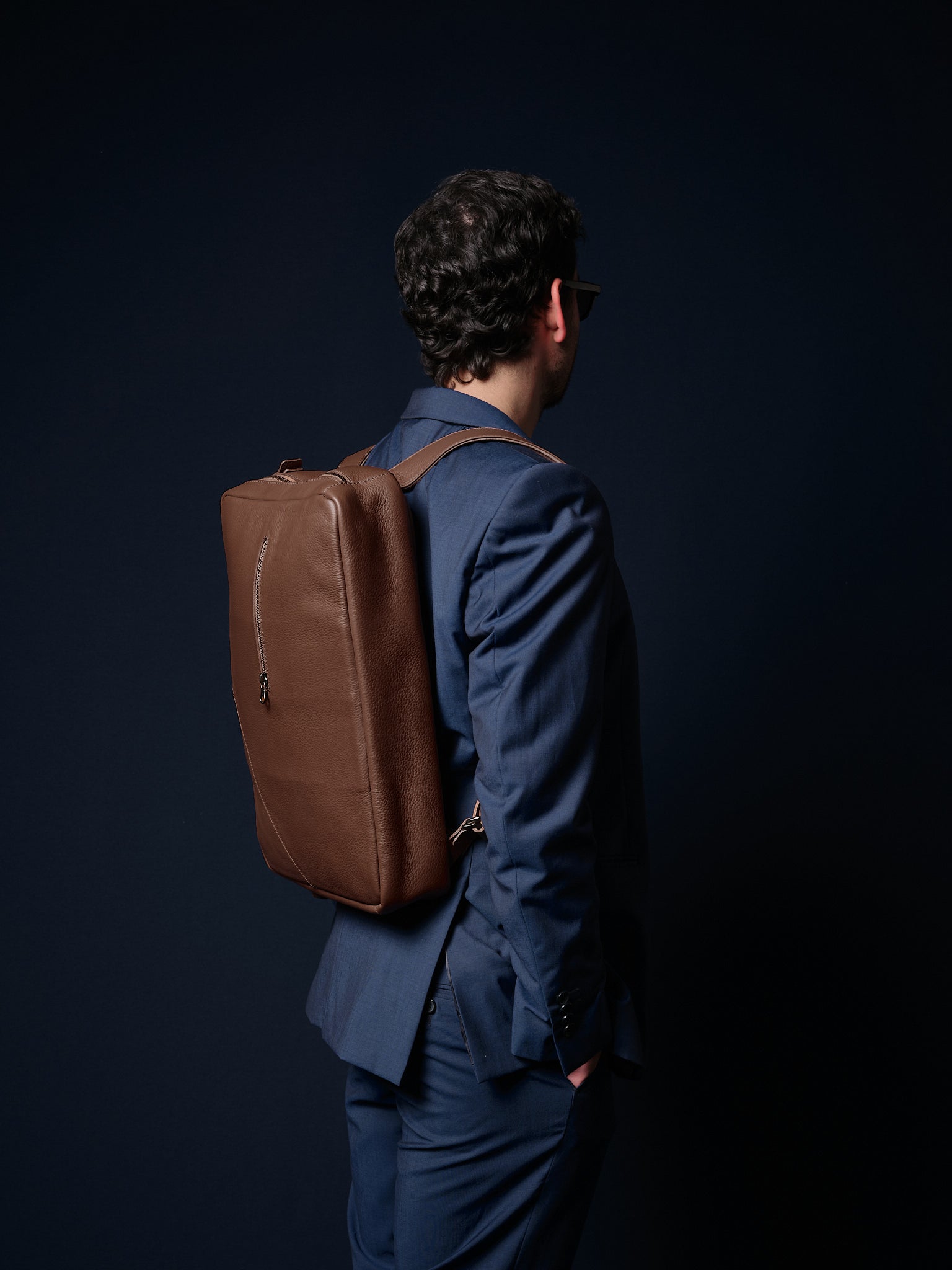 Briefcase Backpack · Brown by Capra Leather
