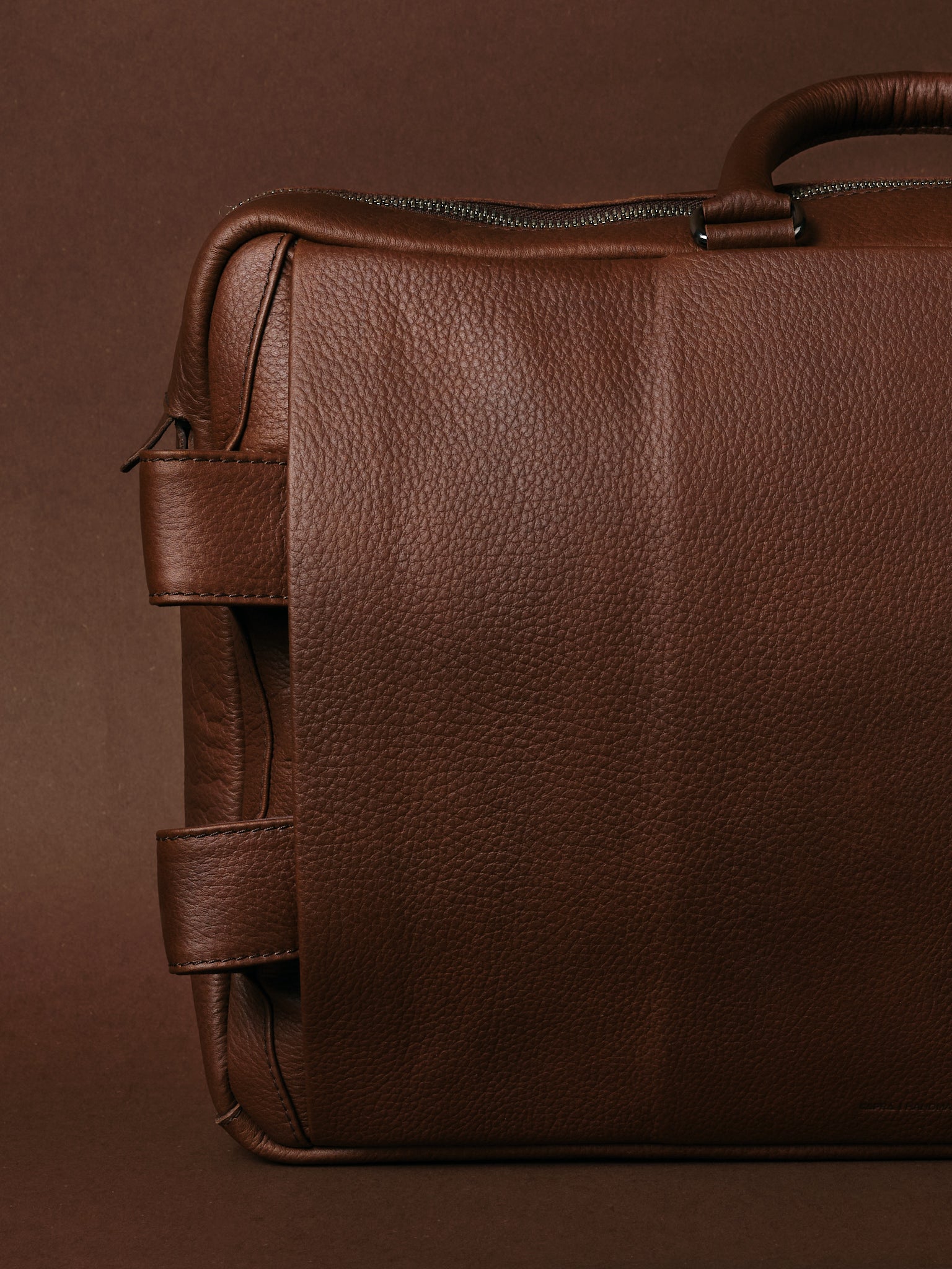 Hybrid Backpack Briefcase Brown by Capra Leather
