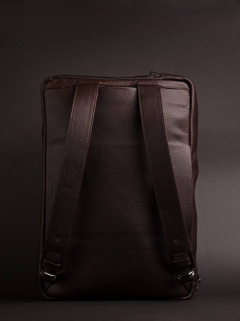 Briefcase Backpack · Dark Brown by Capra Leather