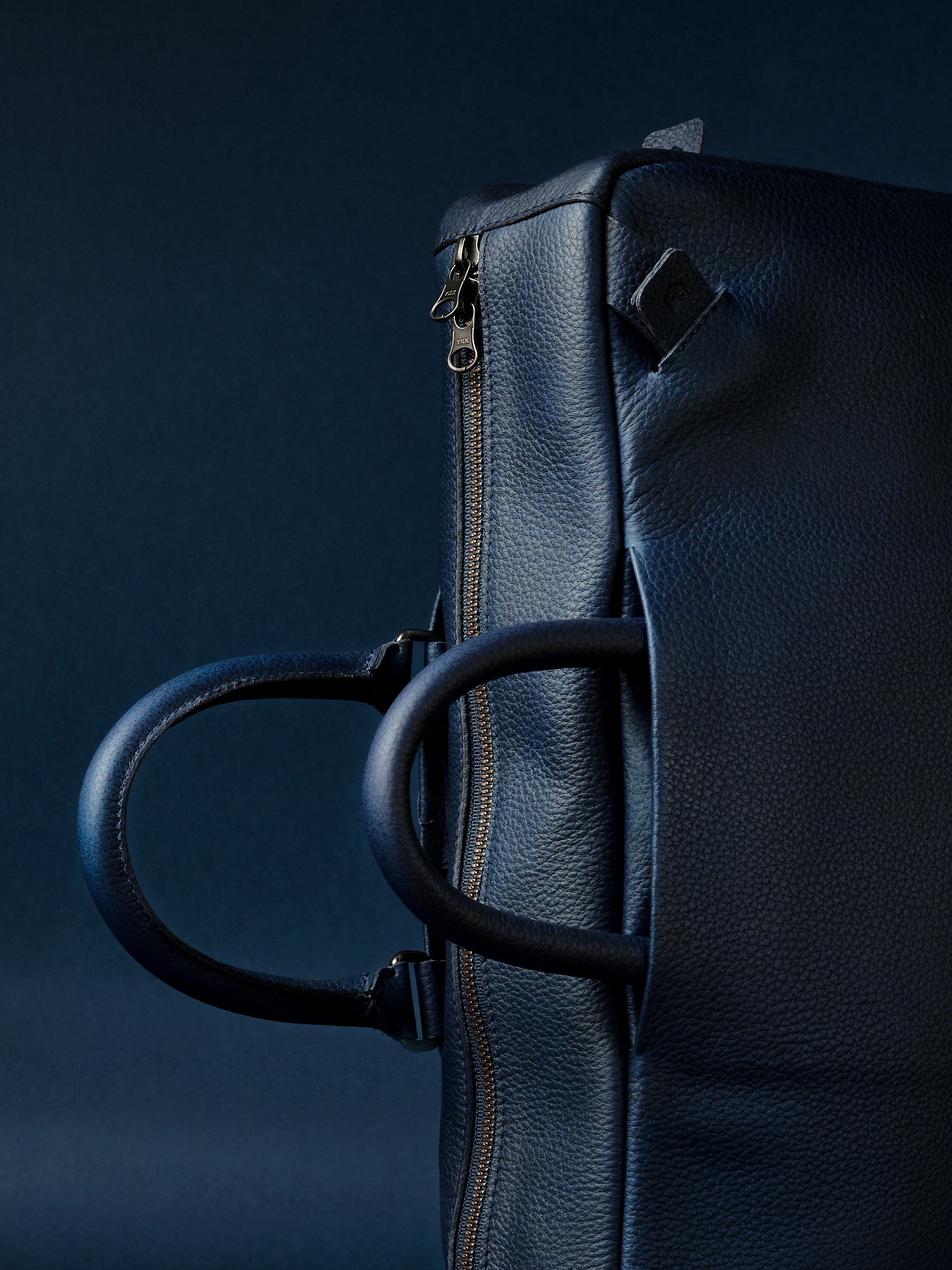 Briefcase Backpack · Navy by Capra Leather