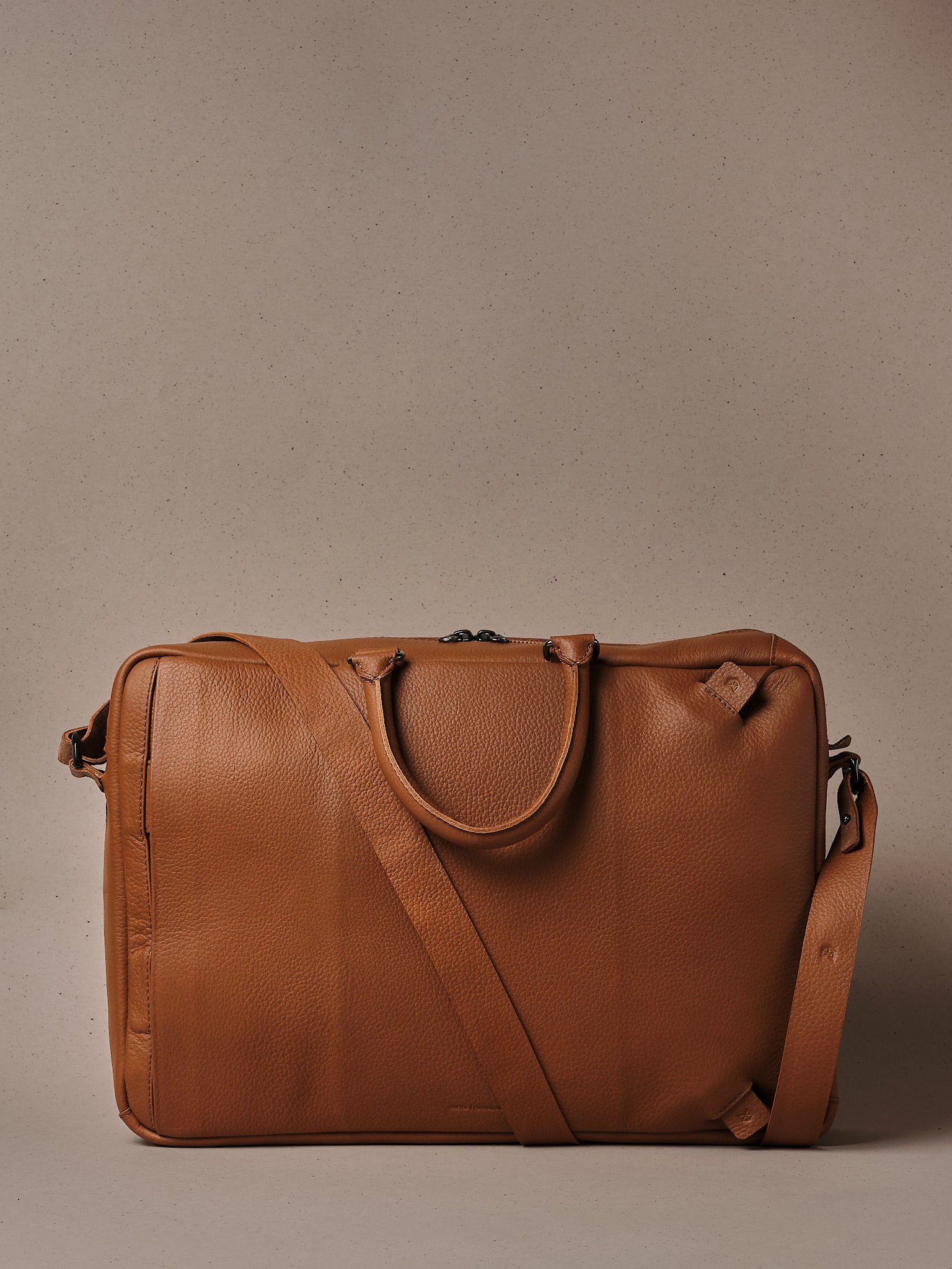 Handmade Leather Briefcase. Backpack Briefcase Combo Tan by Capra Leather