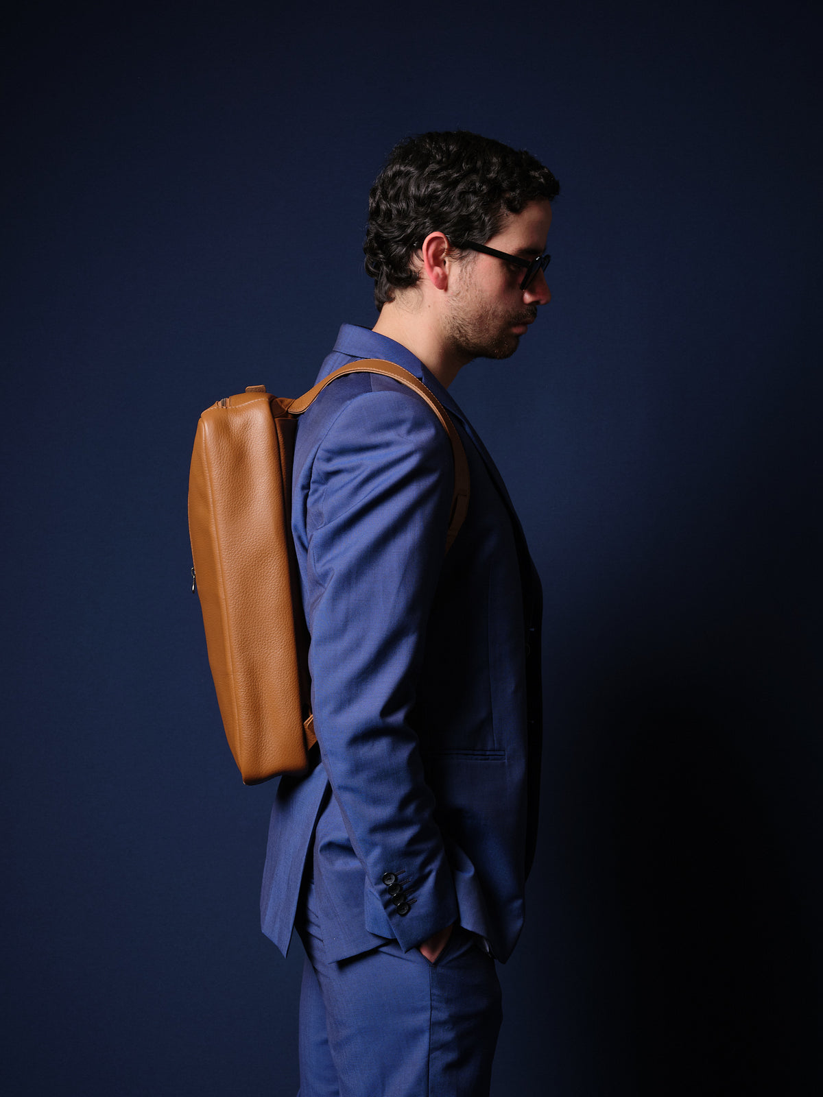 Briefcase Backpack · Tan by Capra Leather