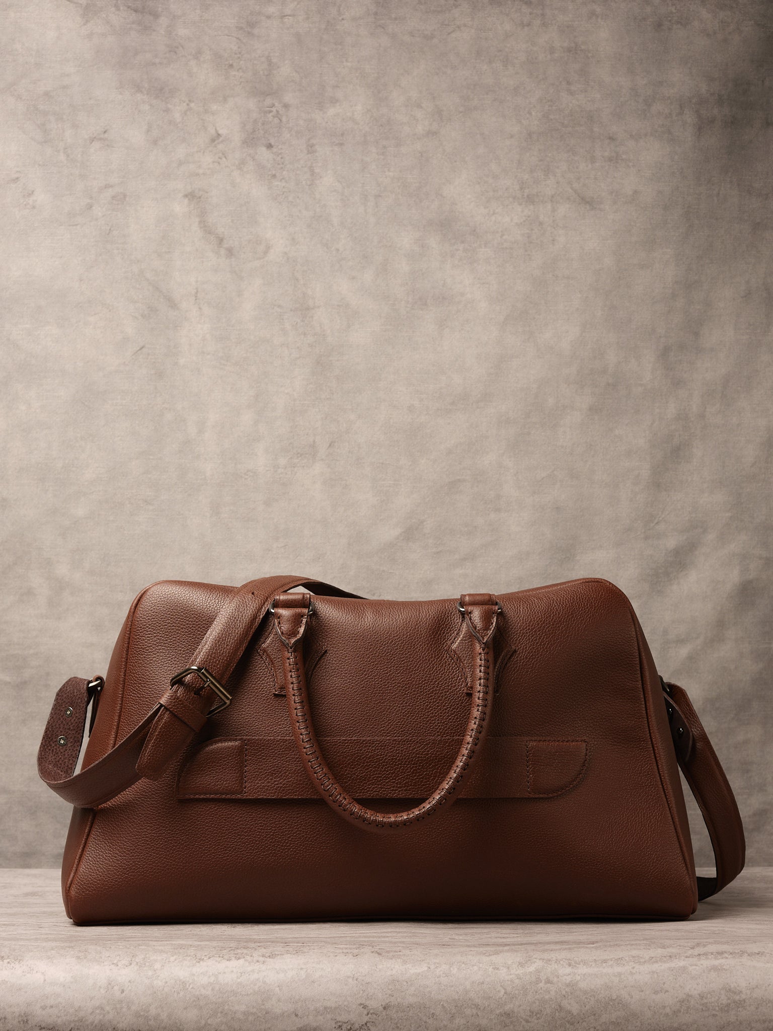 Luggage Strap. Duffle Bag. Weekend Bag Brown by Capra Leather