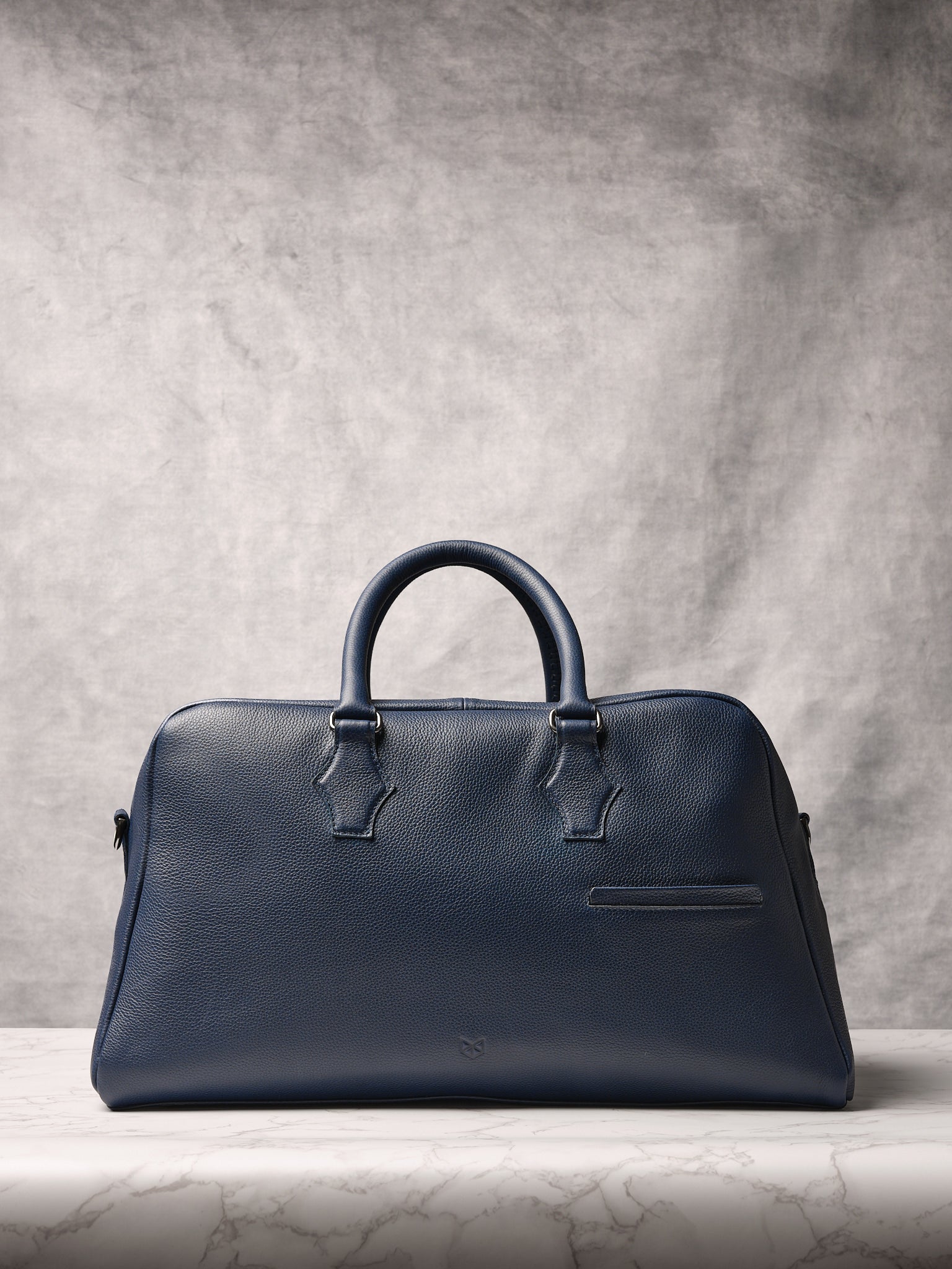 Weekend Travel Bag. Duffle Bags for Men Navy by Capra Leather