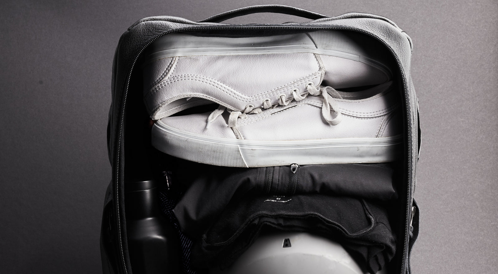 Large main compartment. Oxye Bike Backpack by Capra Leather