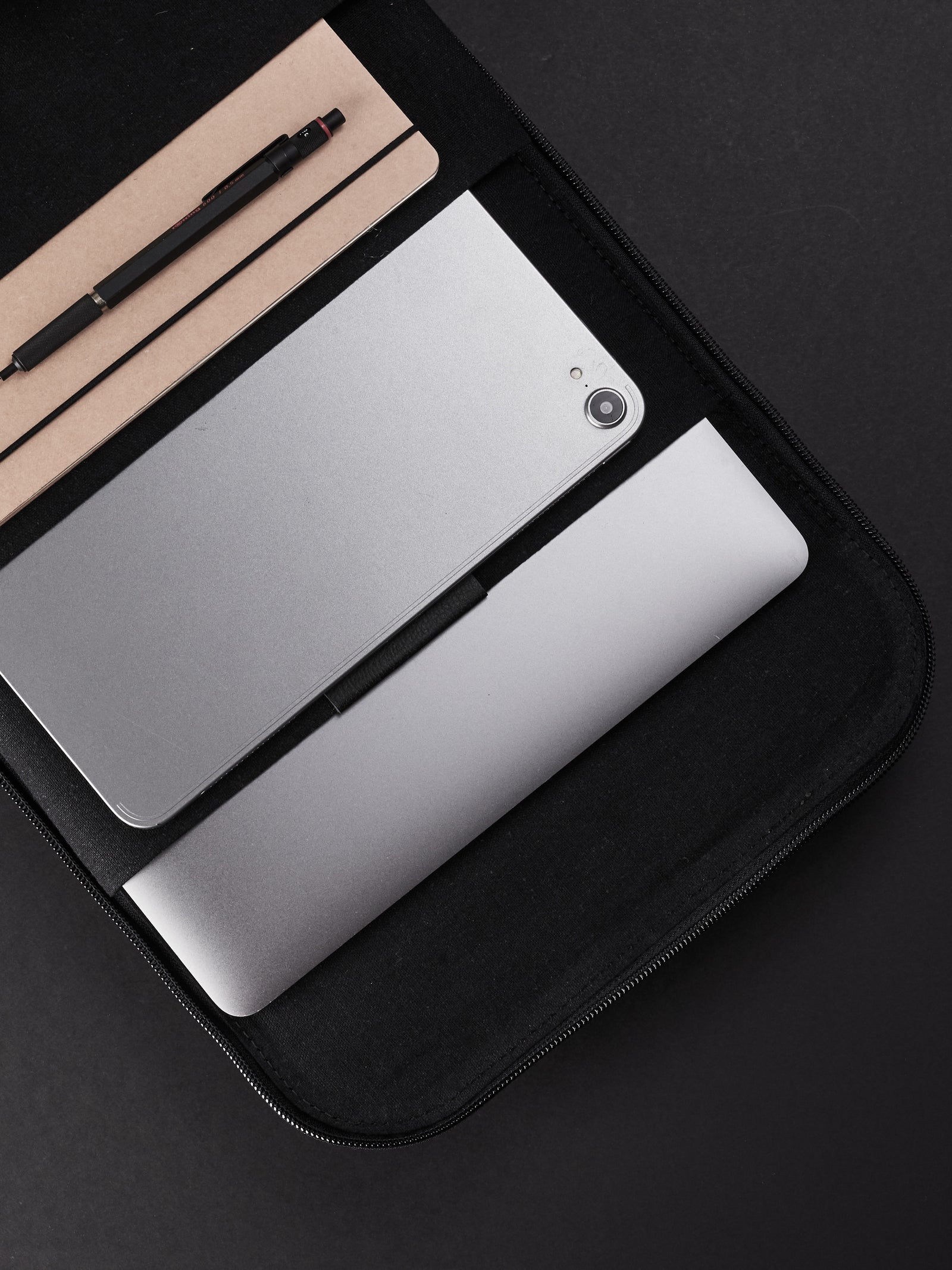 Laptop and tablet organization. Oxye Bike Backpack by Capra Leather