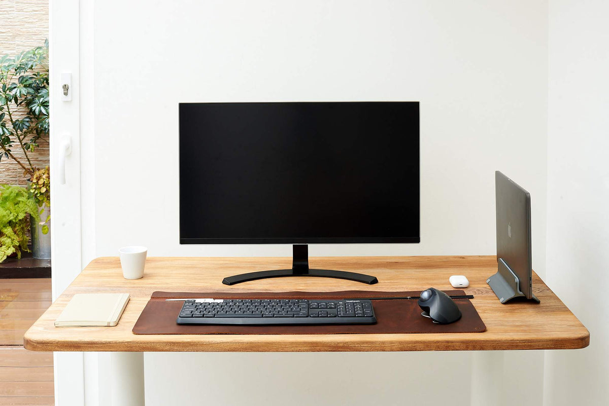 Premium leather desk pad designed for daily use.