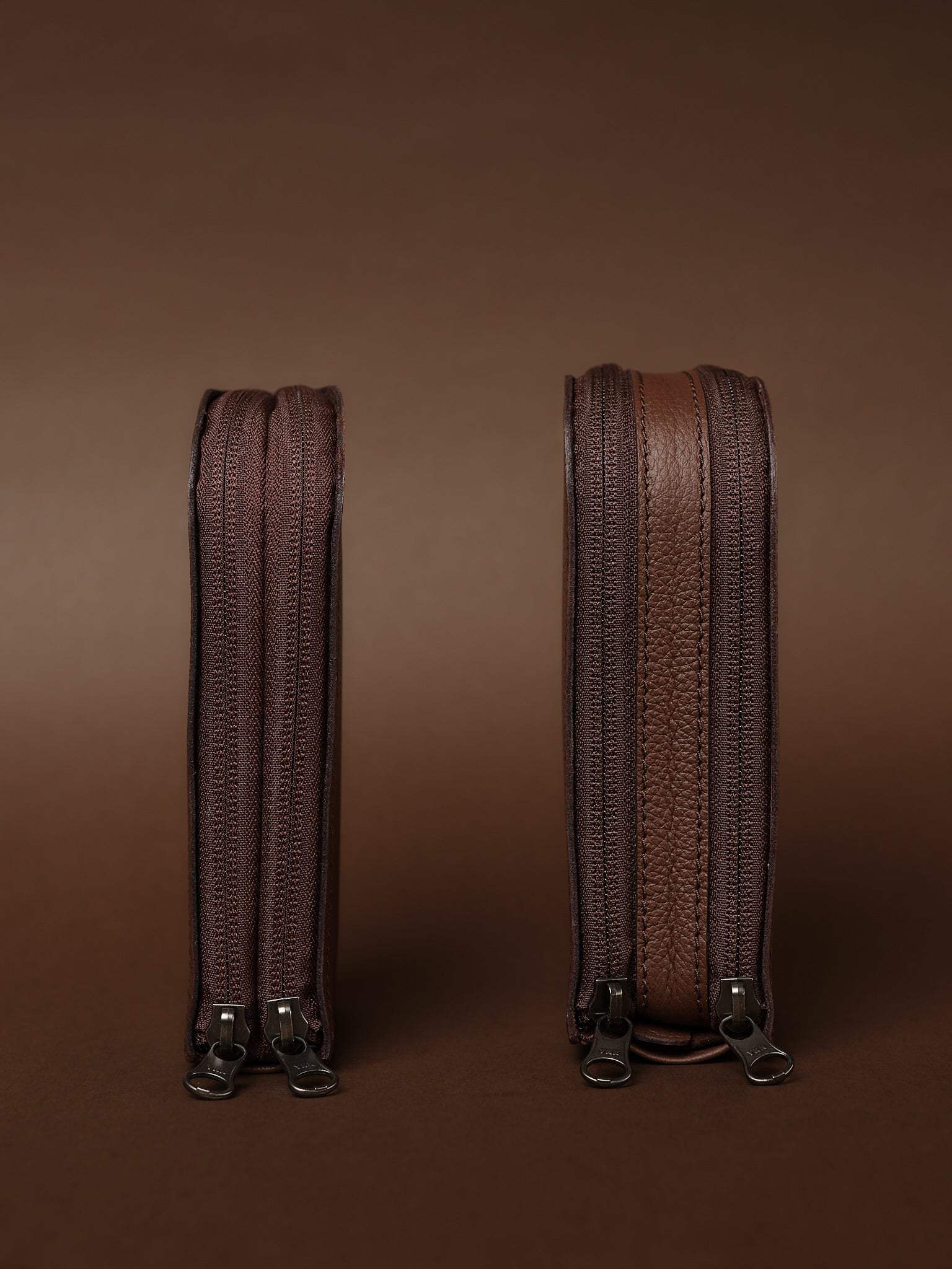 Double Glasses Case · Brown