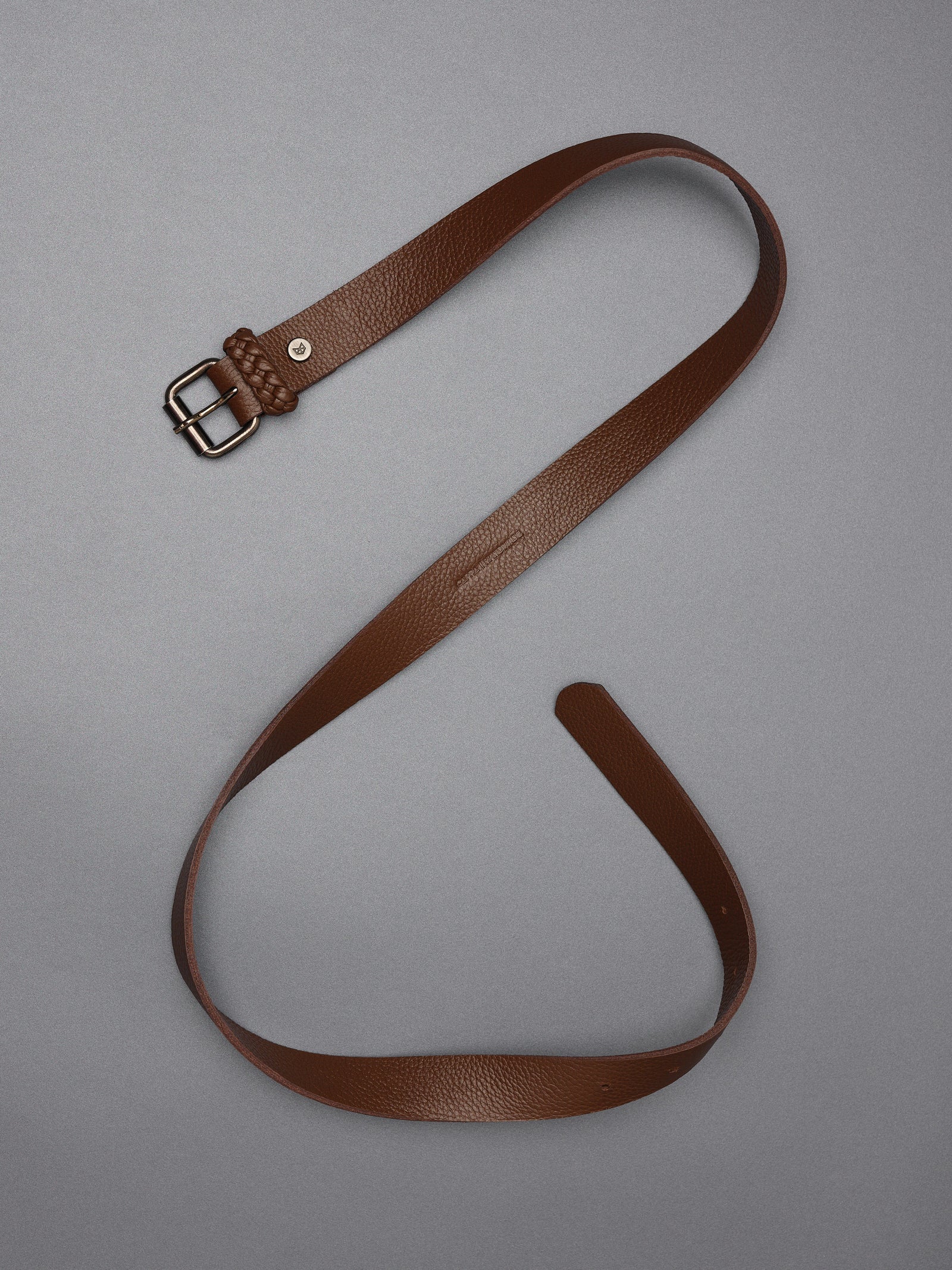 Leather Belt 25 mm Braided Loop by Capra