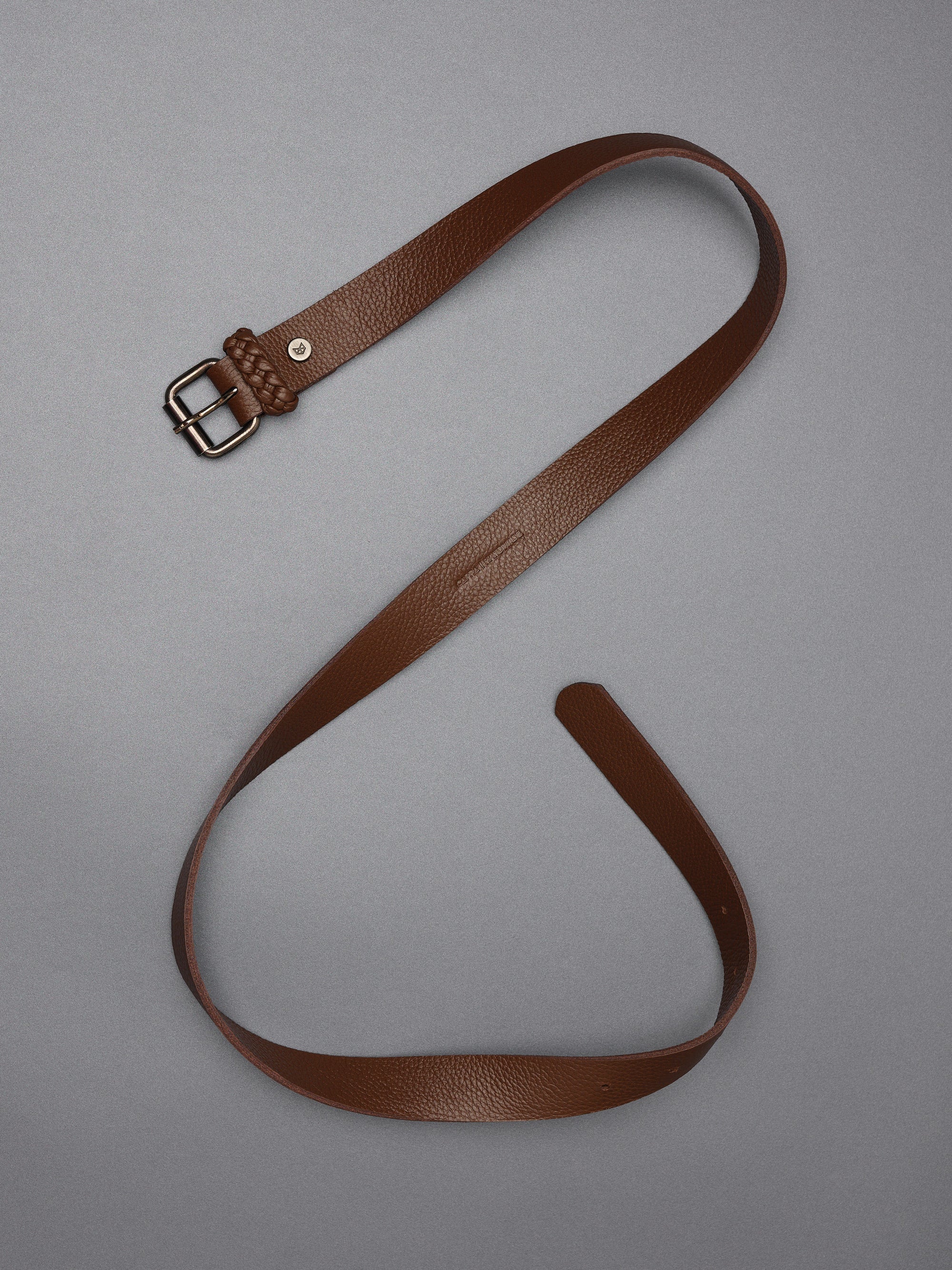 Leather Belt 25 mm Braided Loop by Capra