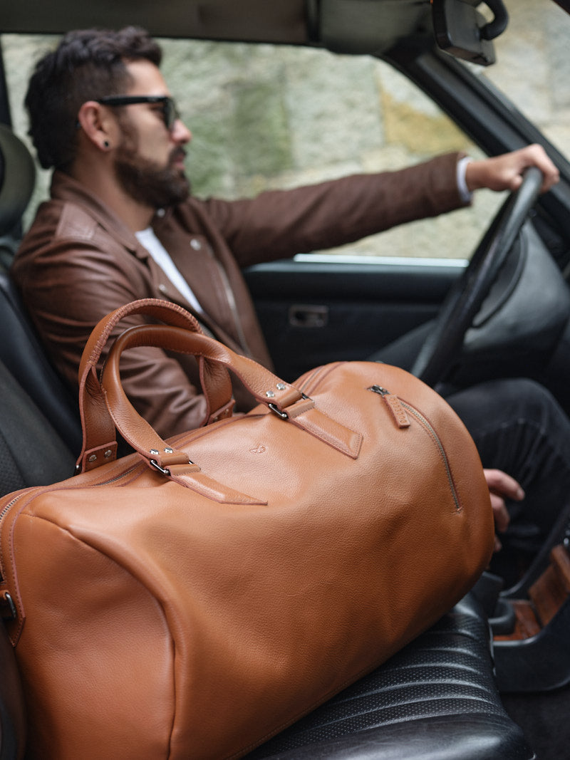 Traveling Substantial Duffle Bag by Capra Leather
