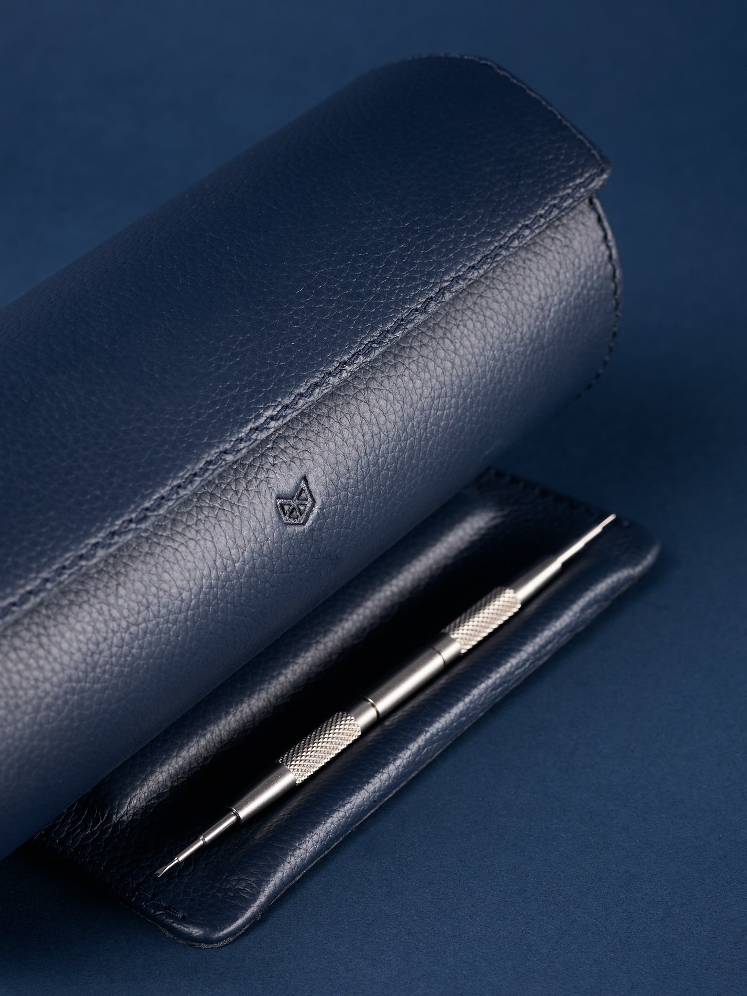 Watch Holder Case Navy by Capra Leather