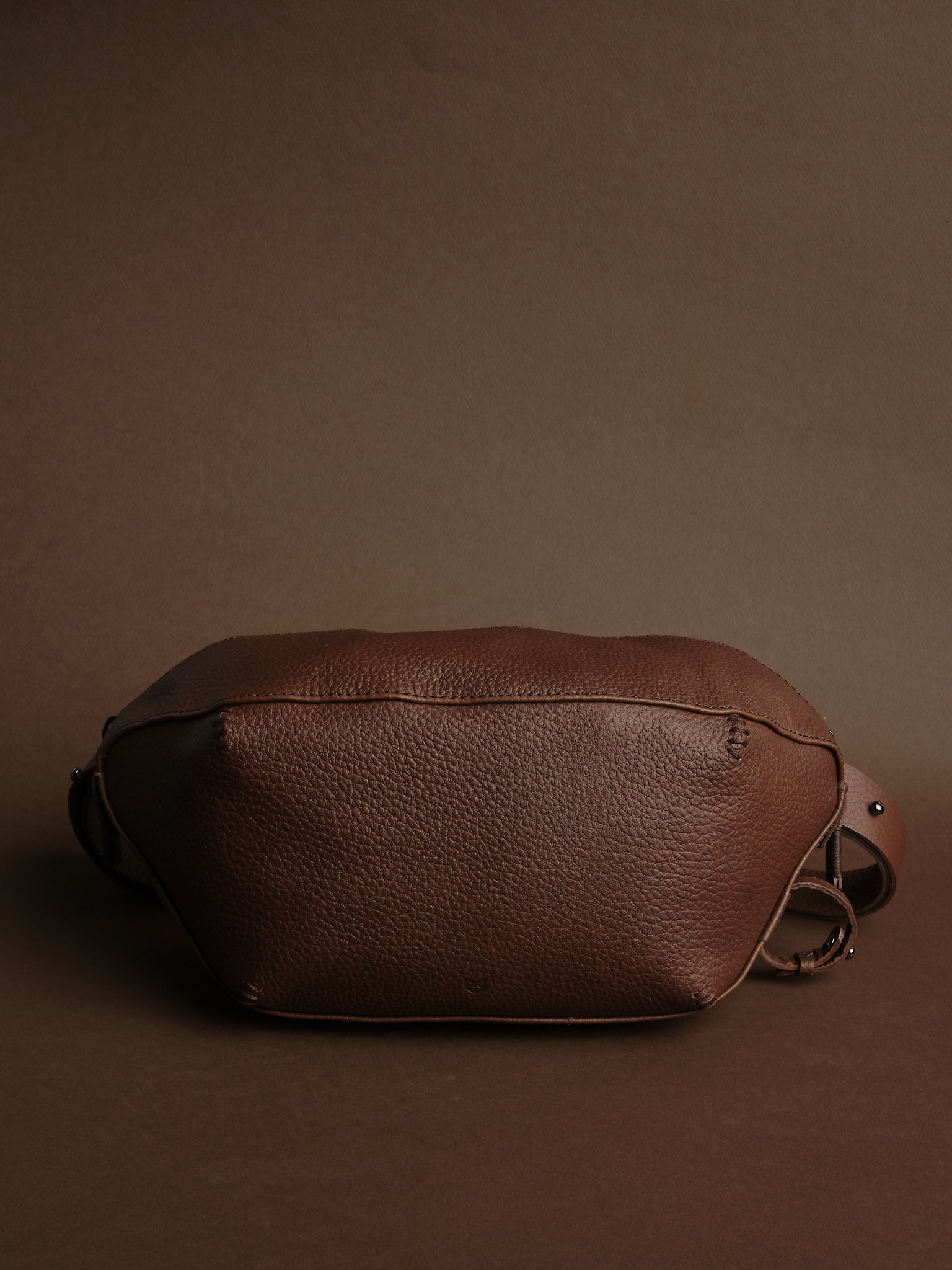 Leather Sling Bag. Fanny Pack Brown by Capra