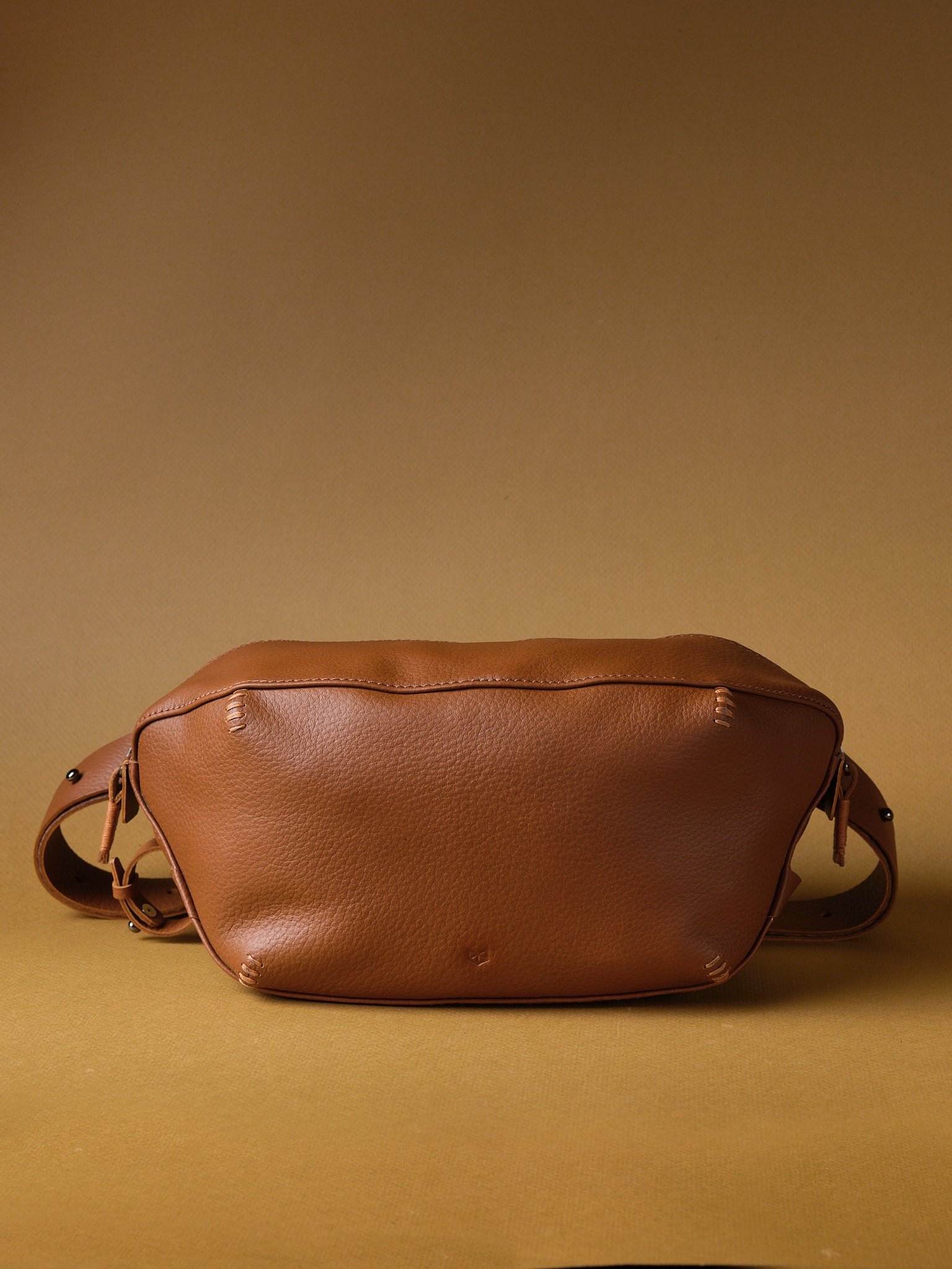 Fanny Pack. Urban Sling Bag Tan by Capra Leather