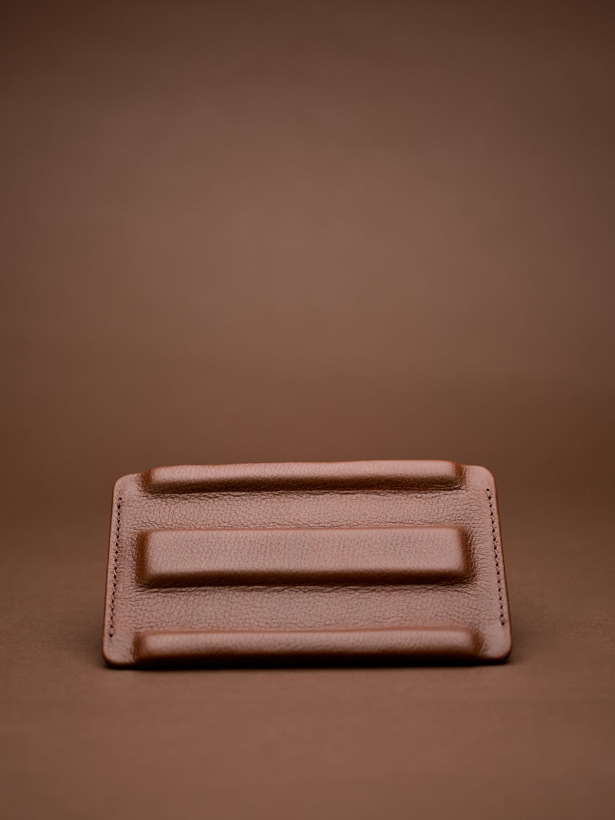 Leather watch case stand