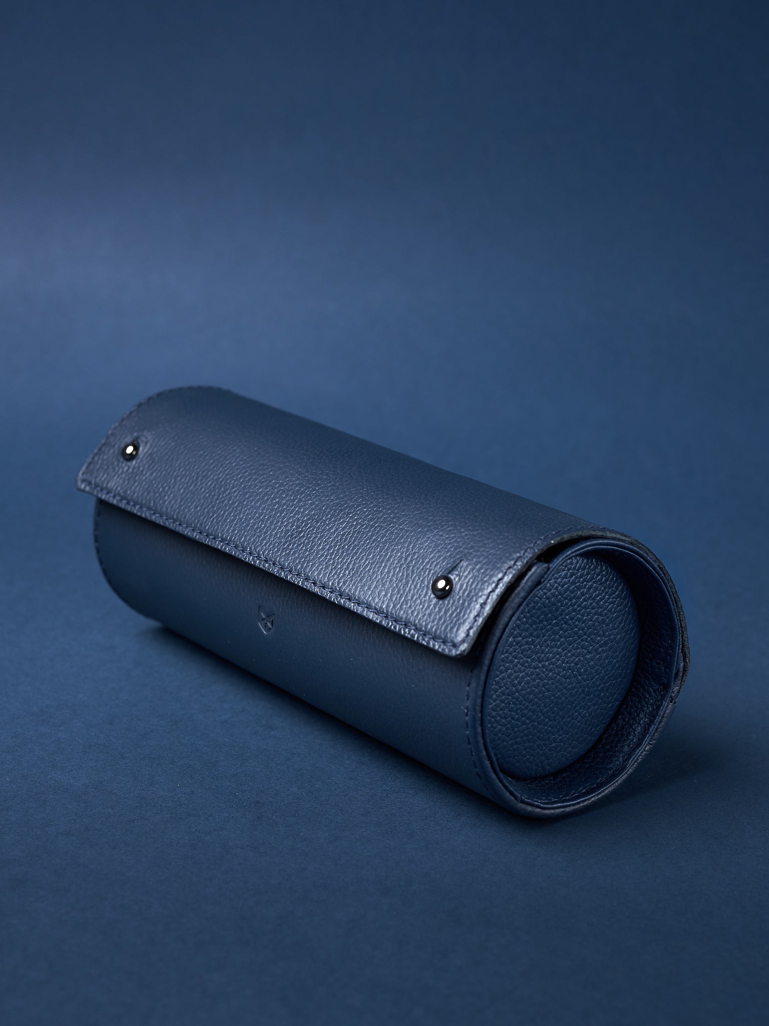 Leather Watch Roll Navy by Capra Leather