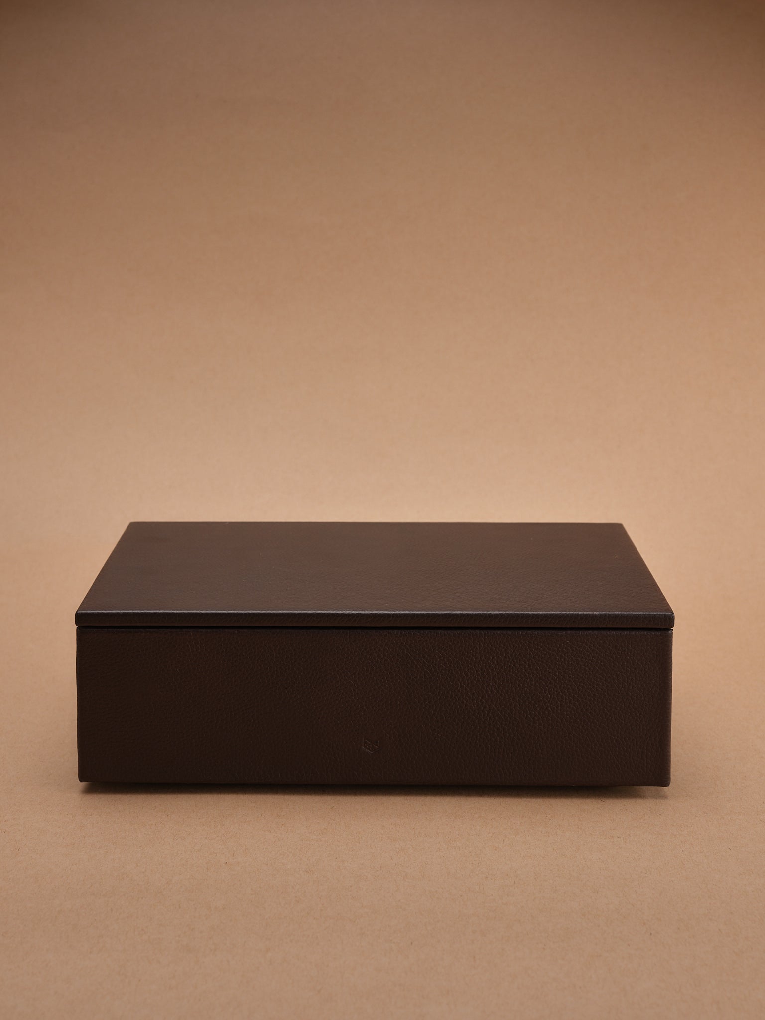Designer Watch Case. Large Watch Box Dark Brown by Capra Leather