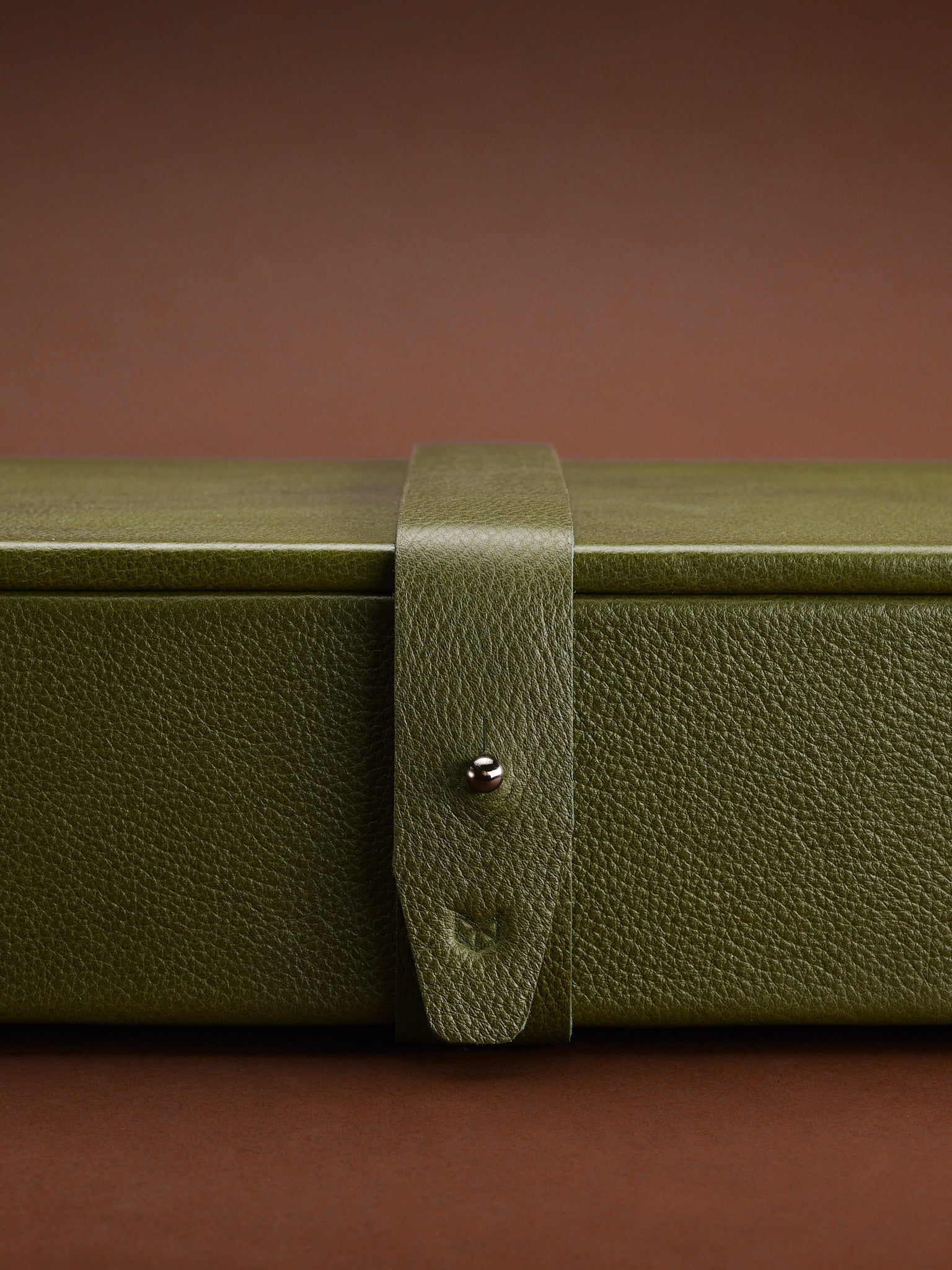 Travel Strap. Watch Case Holder Green by Capra Leather