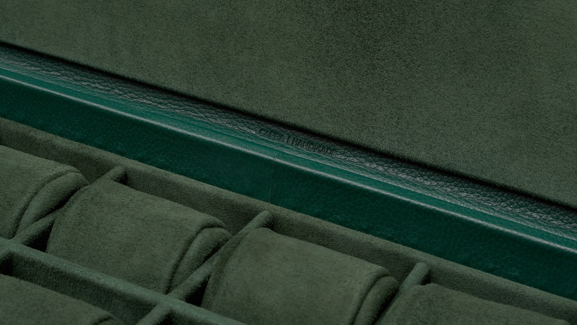 Watch Storage Box Green by Capra Leather