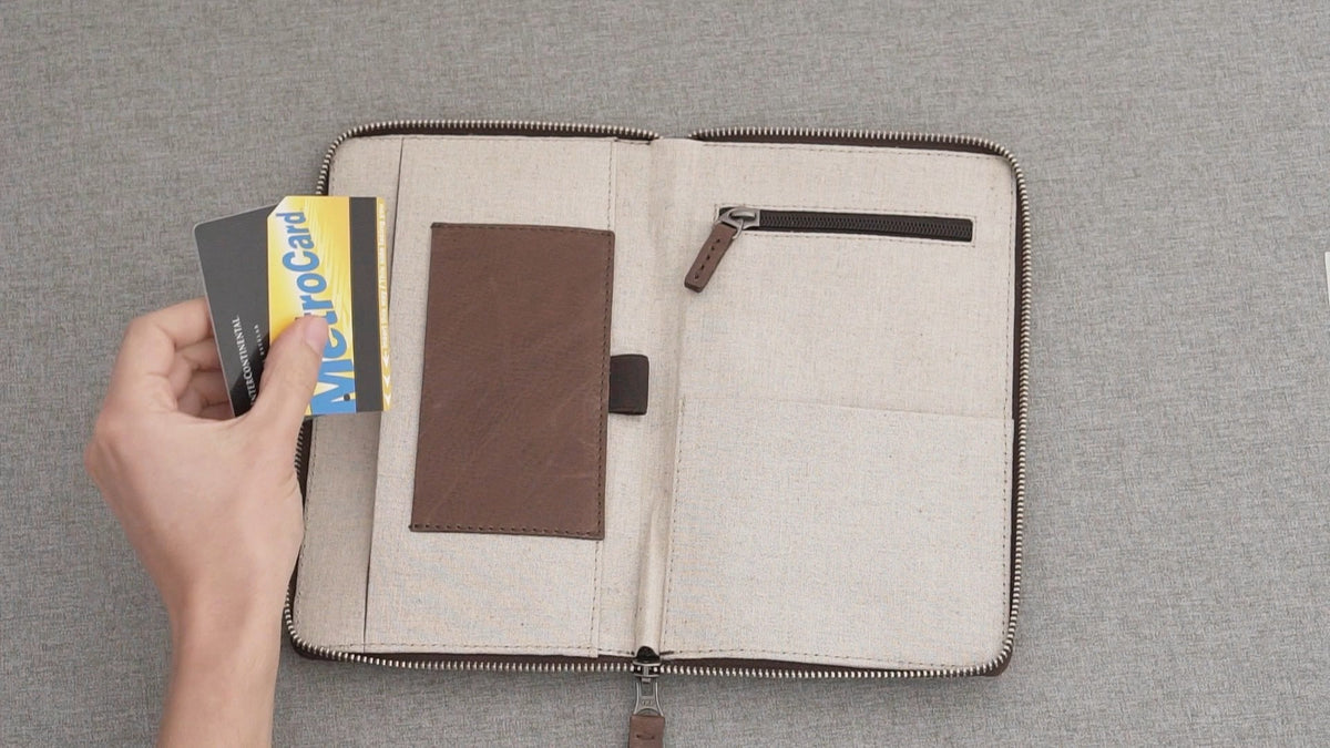 Passport Holder film by Capra Leather