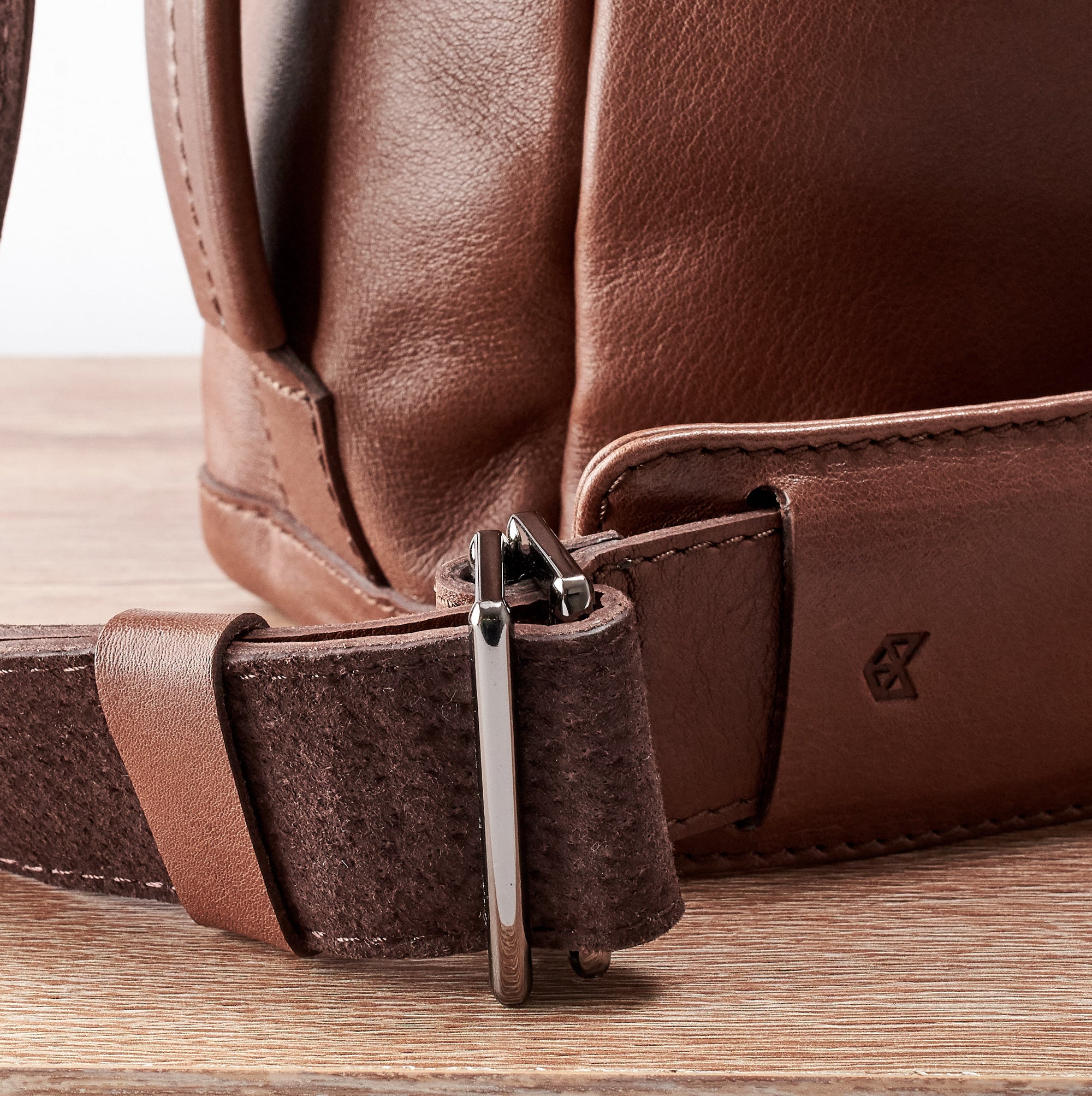 Handmade Addox Shoulder Messenger Bag · Brown by Capra Leather