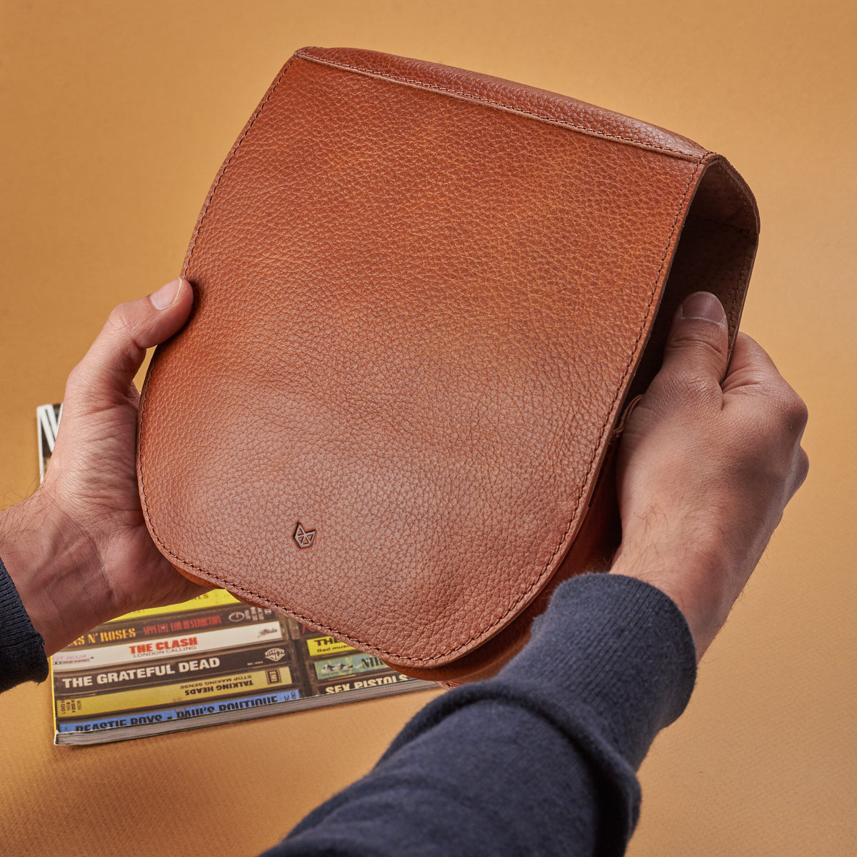 Style. AirPods Max Case Shield Tan by Capra Leather