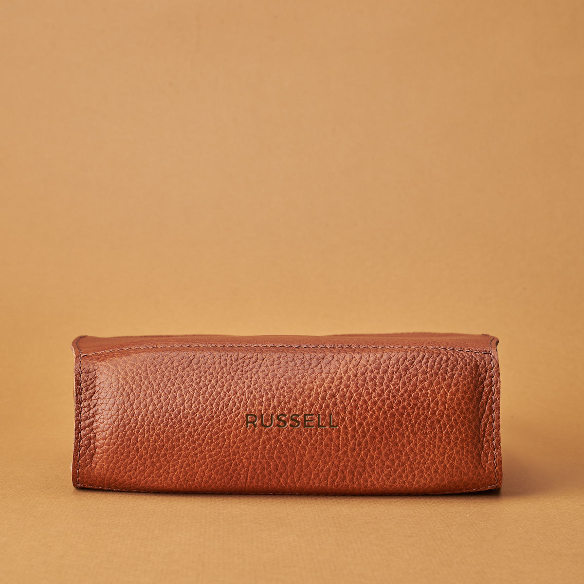 Custom engraving. AirPods Max Case Shield Tan by Capra Leather