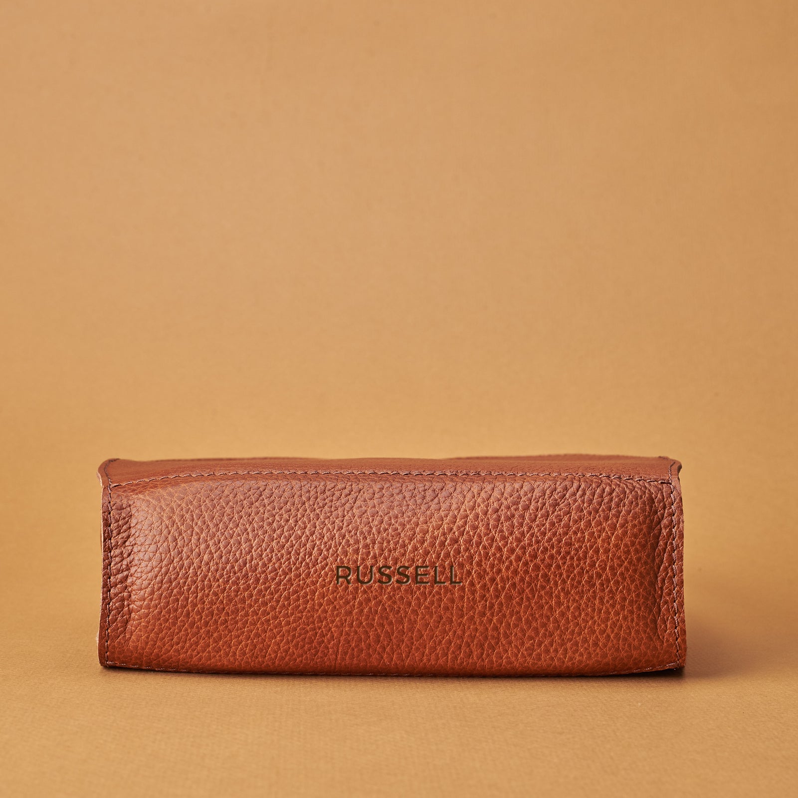 Custom engraving. AirPods Max Case Shield Tan by Capra Leather