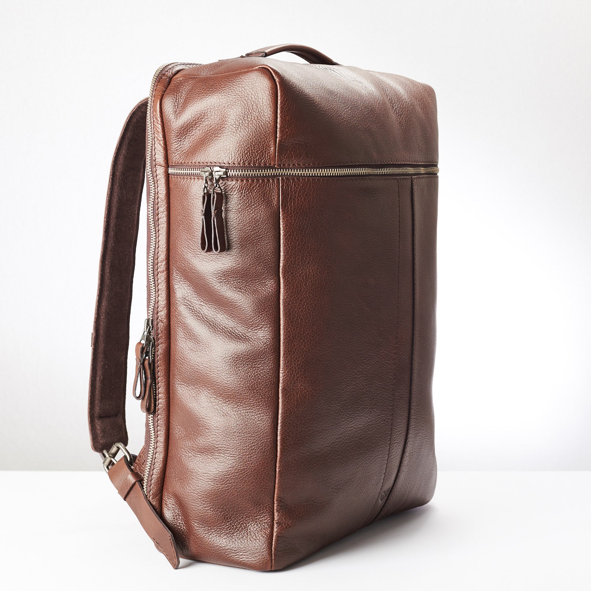 college backpacks brown by capra leather