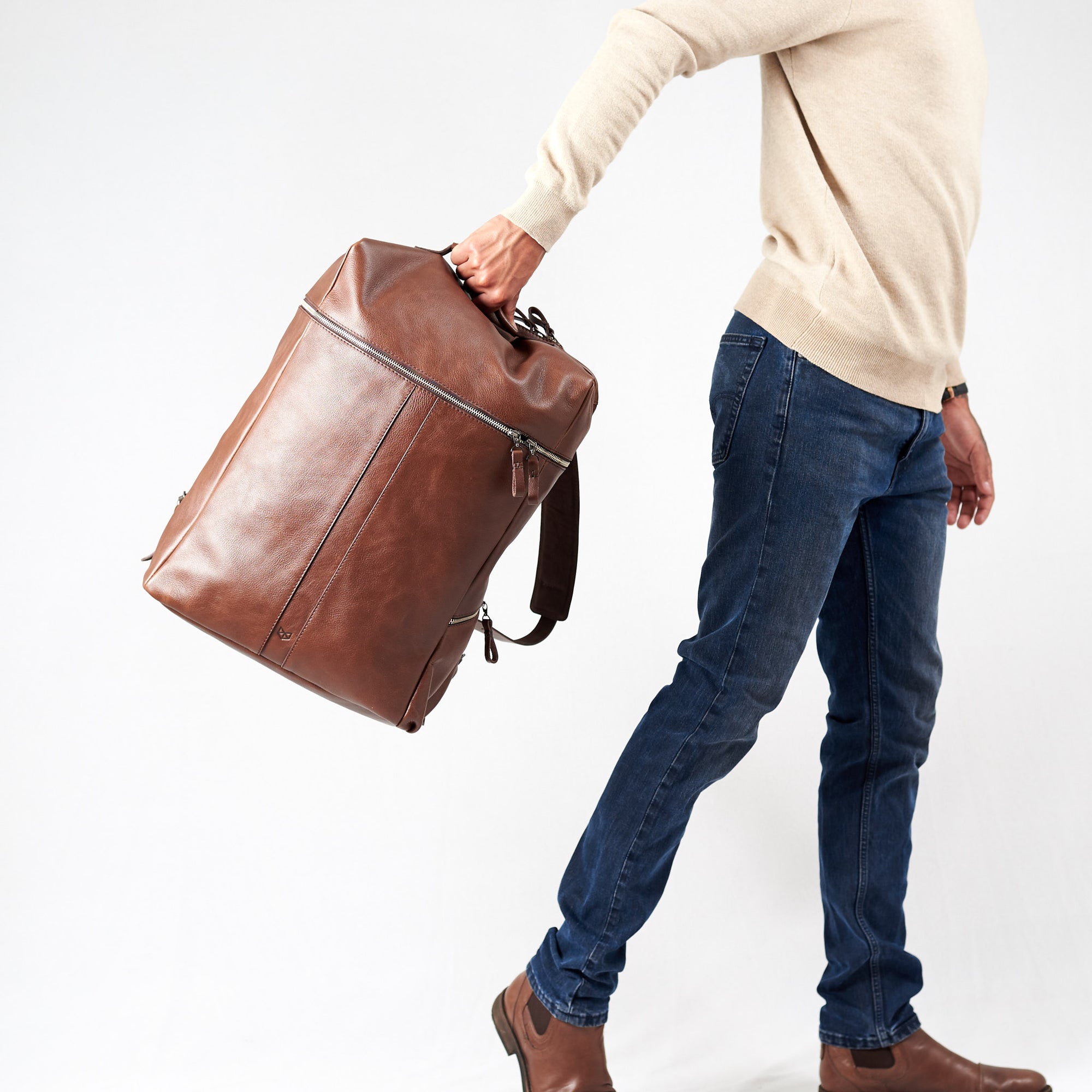 cool backpacks for men brown by capra leather