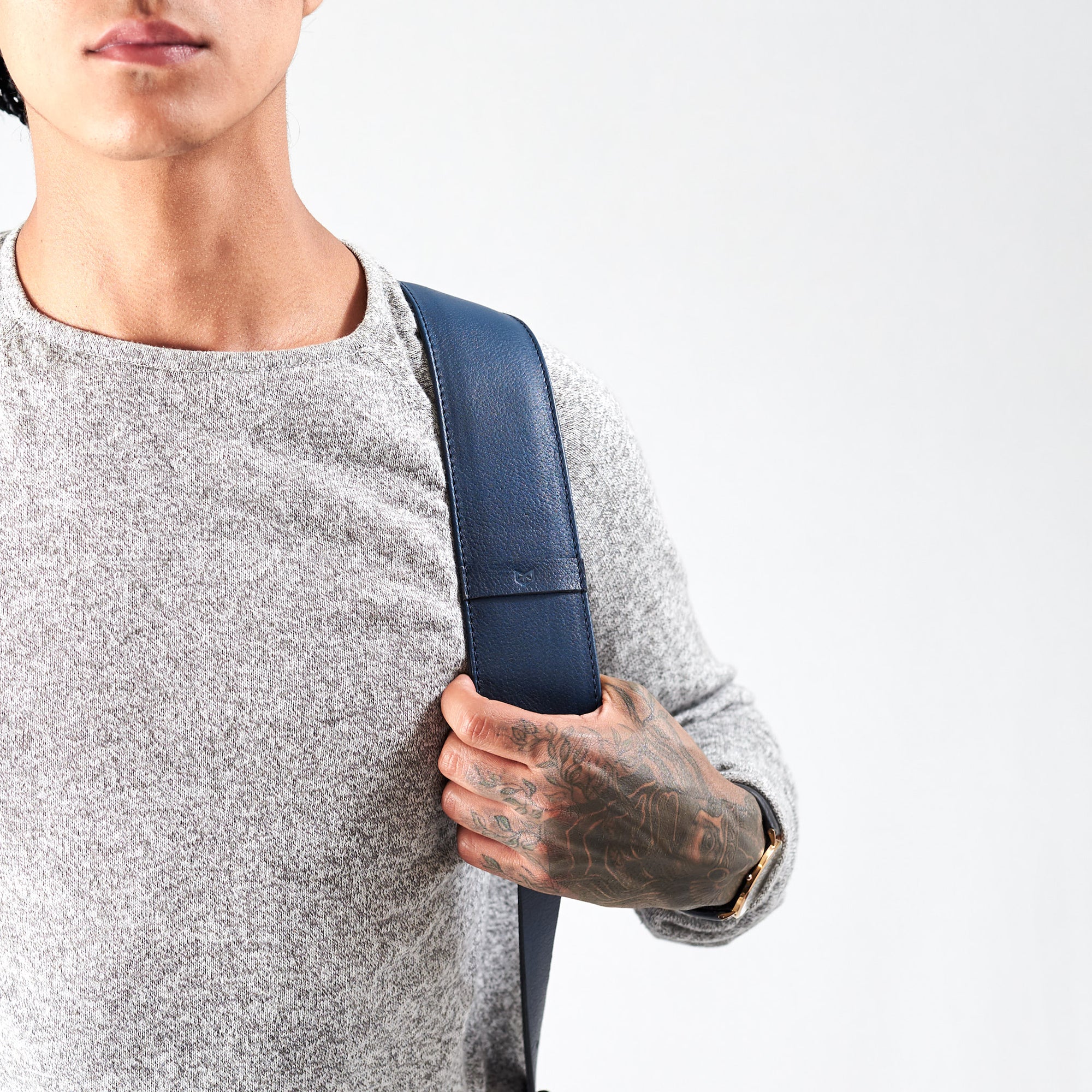 best college backpacks navy by capra leather