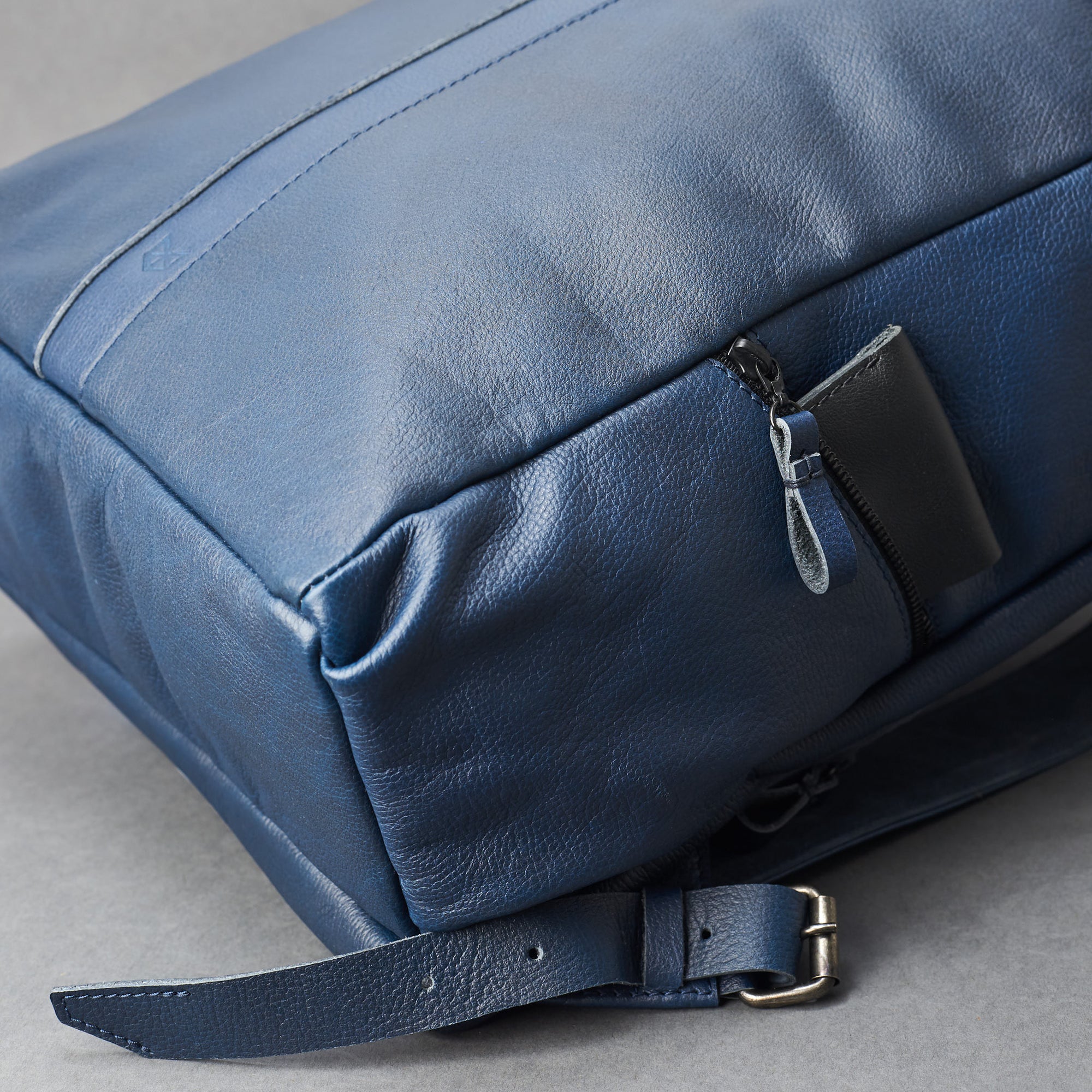 designer backpacks navy by capra leather