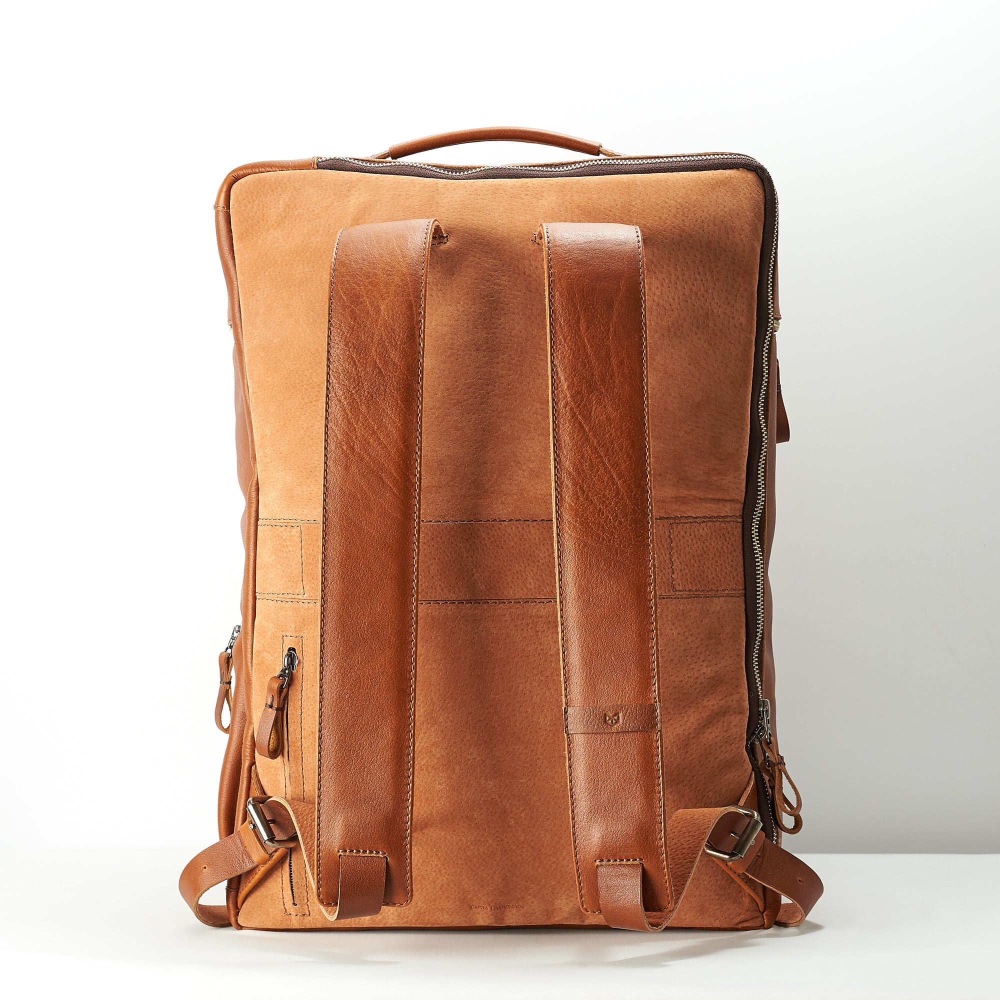 backpacks for men tan by capra leather