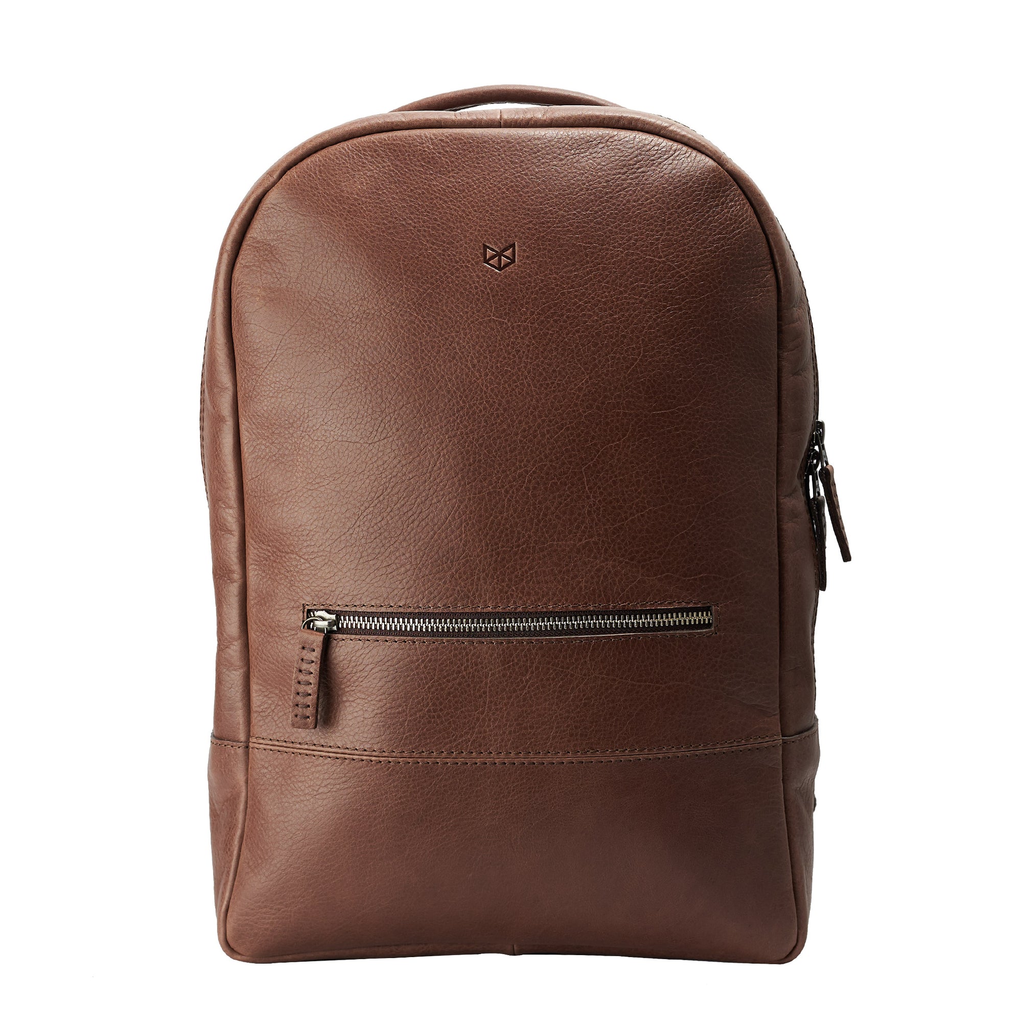 Brown. Bisonte Backpack Rucksack by Capra Leather