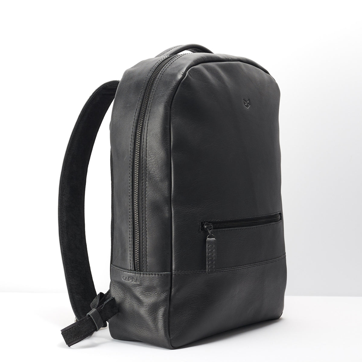 rucksack black by capra leather