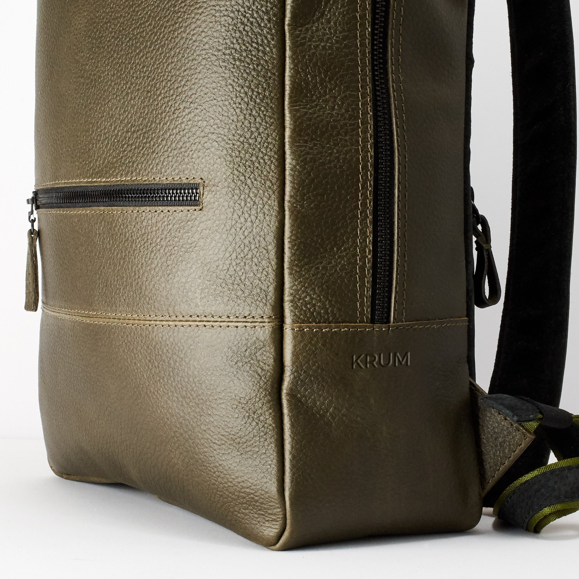 custom backpacks bisonte laptop backpack green by capra leather