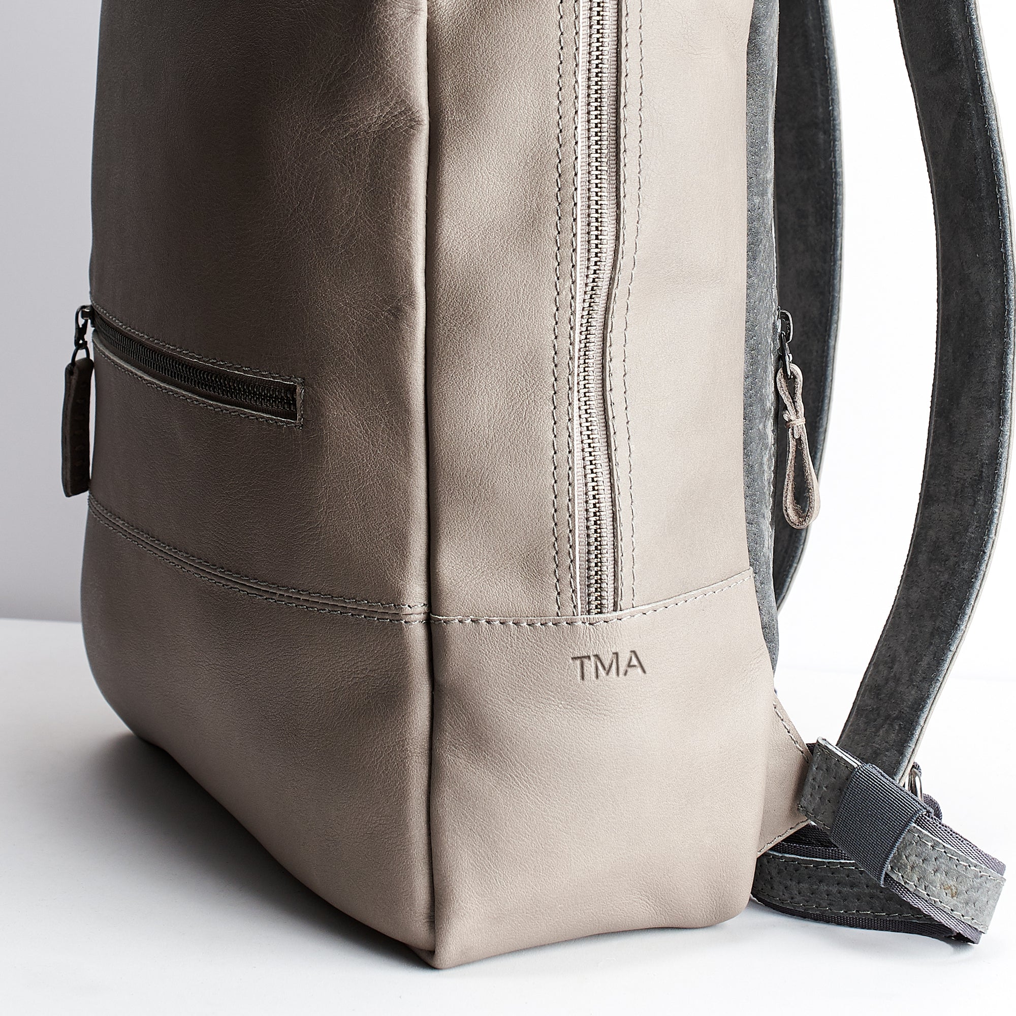 custom backpacks bisonte laptop backpack grey by capra leather
