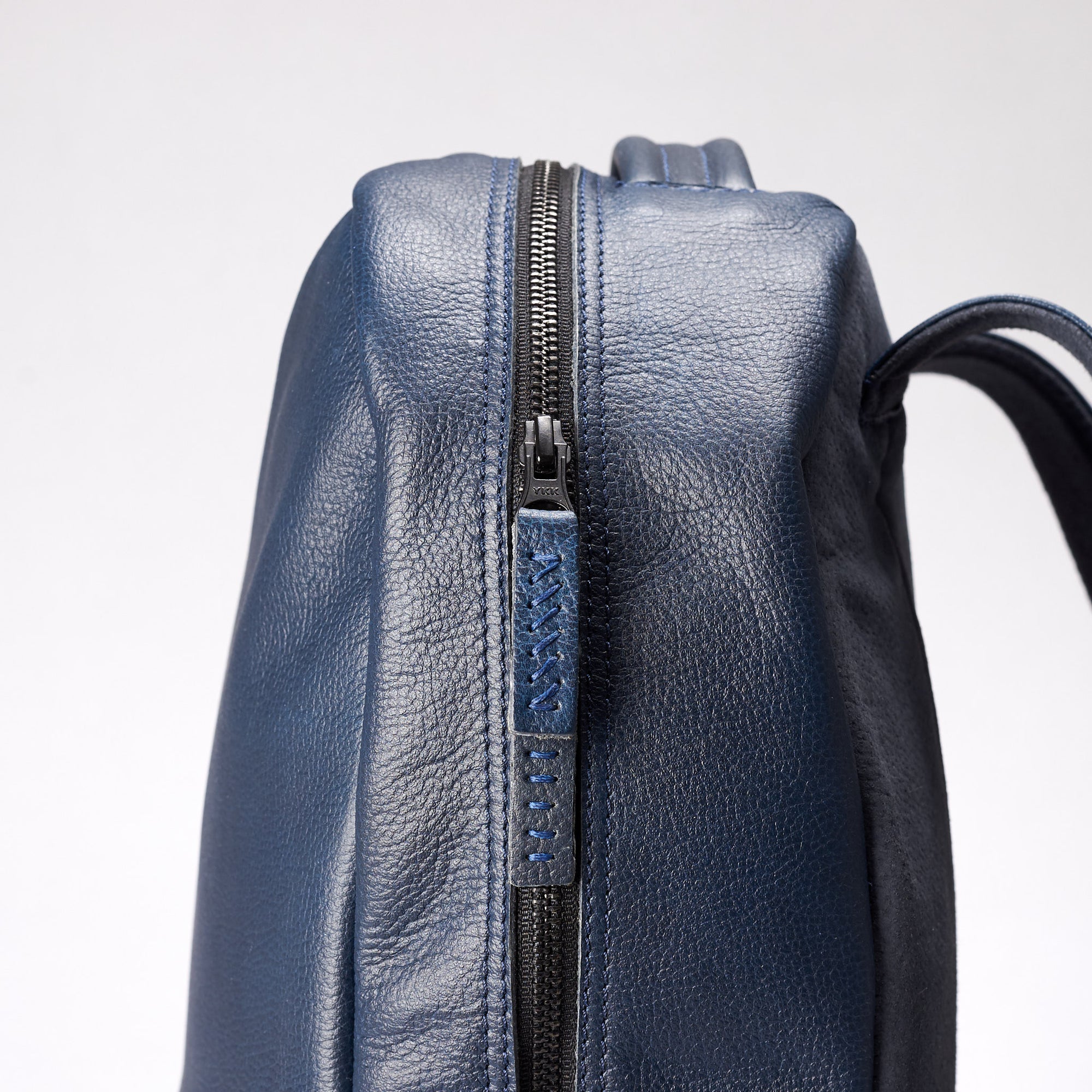 men backpack navy by capra leather