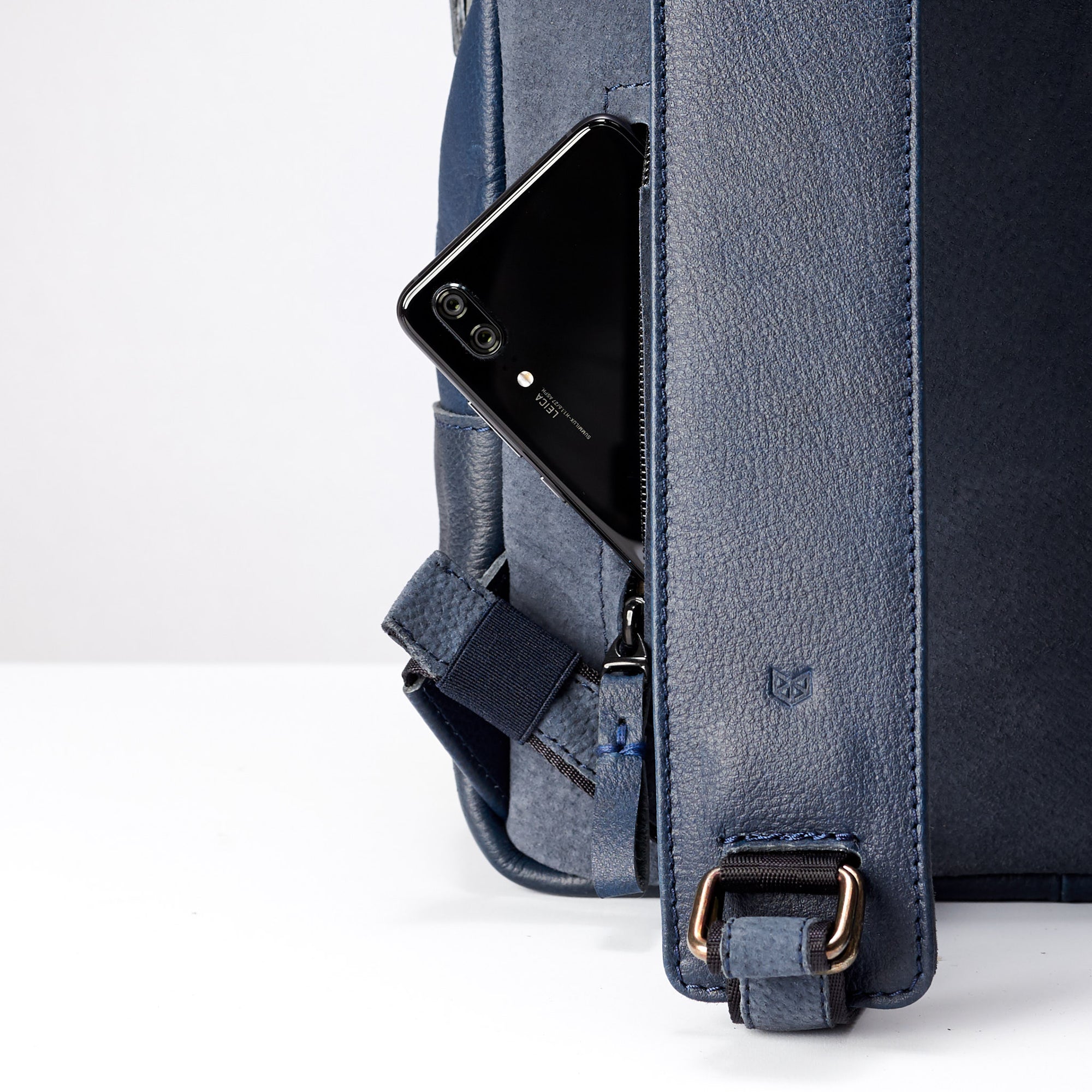 capra leather bisonte backpack Bisonte Laptop Backpack · Navy by Capra Leather
