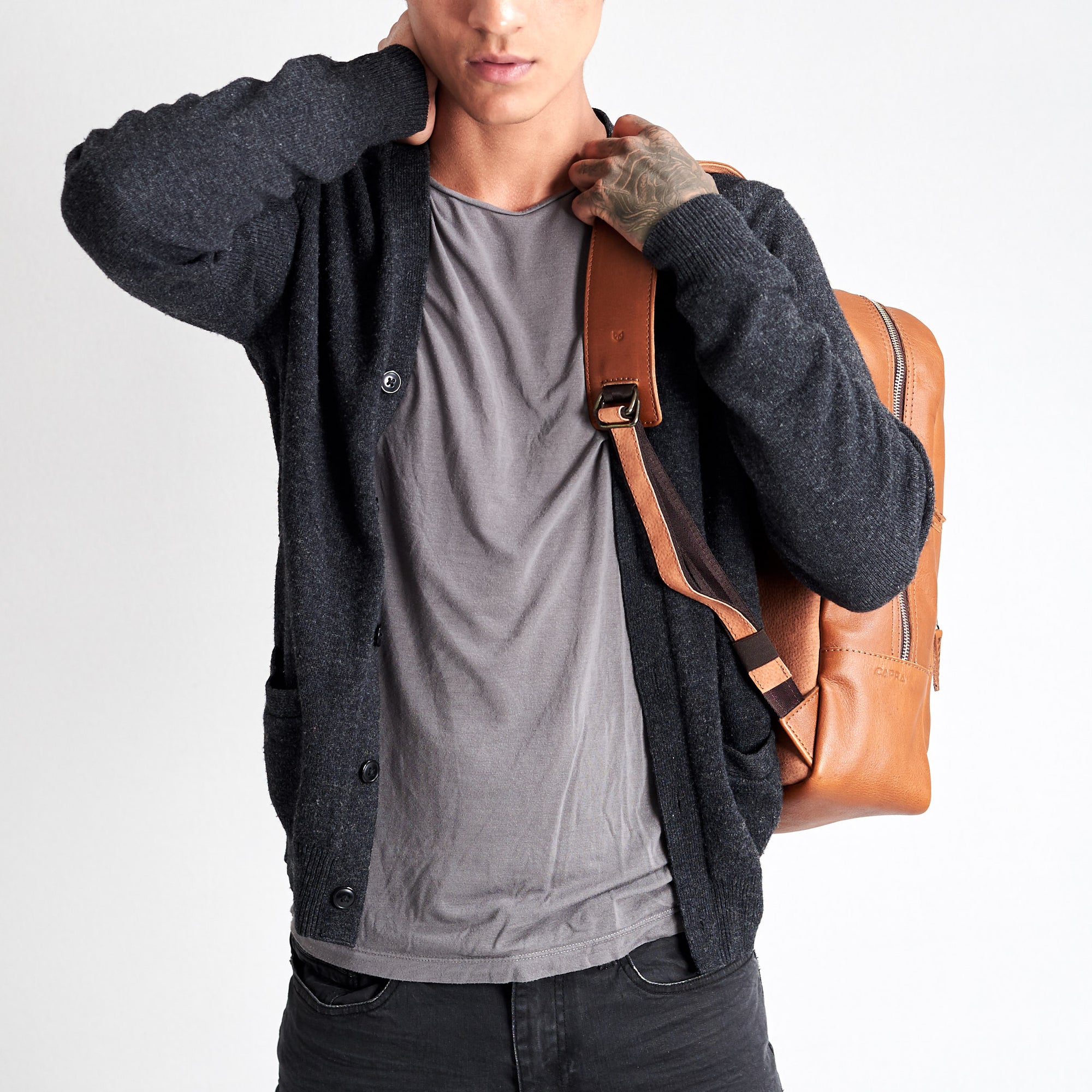 best backpacks for men tan by capra leather
