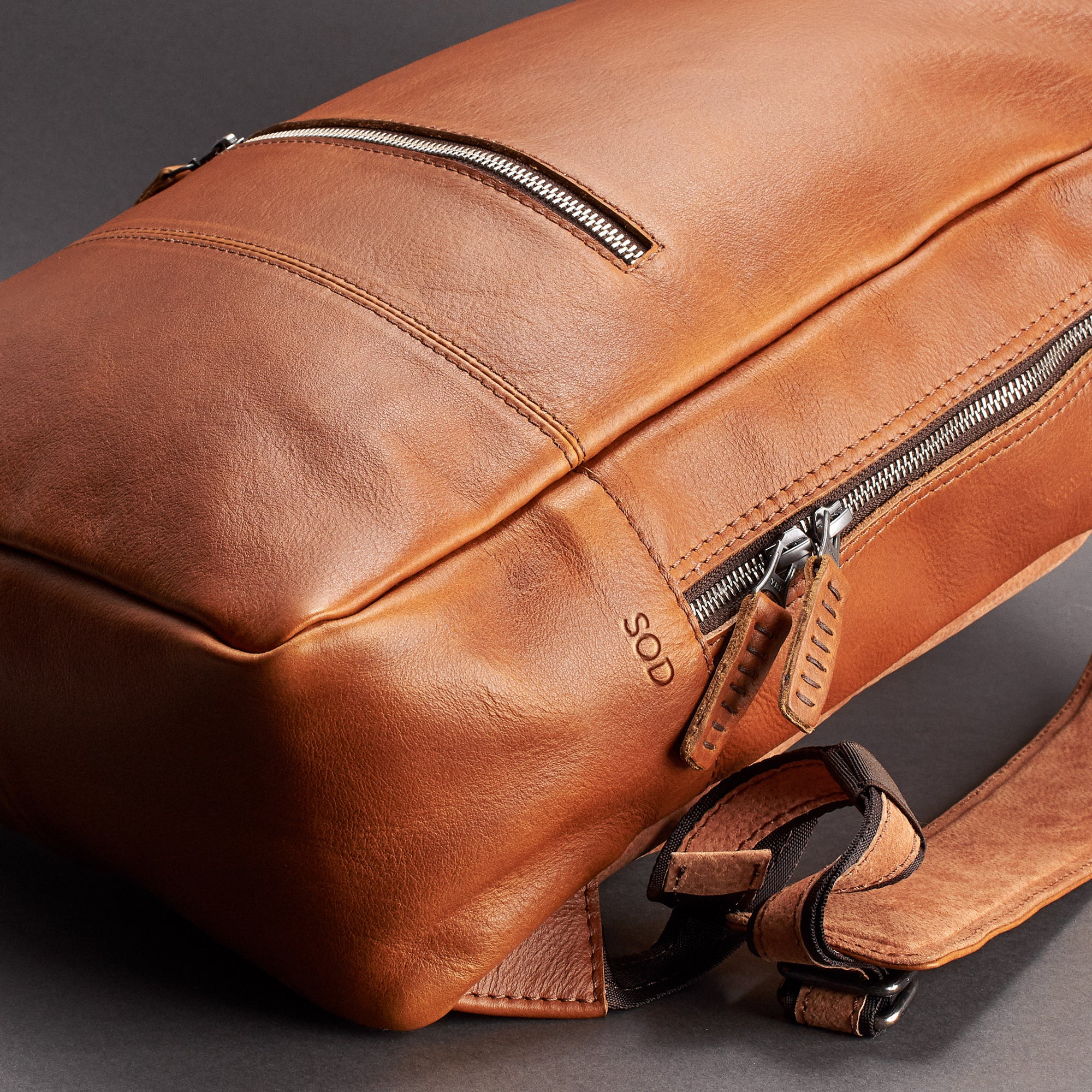 custom backpacks bisonte laptop backpack tan by capra leather