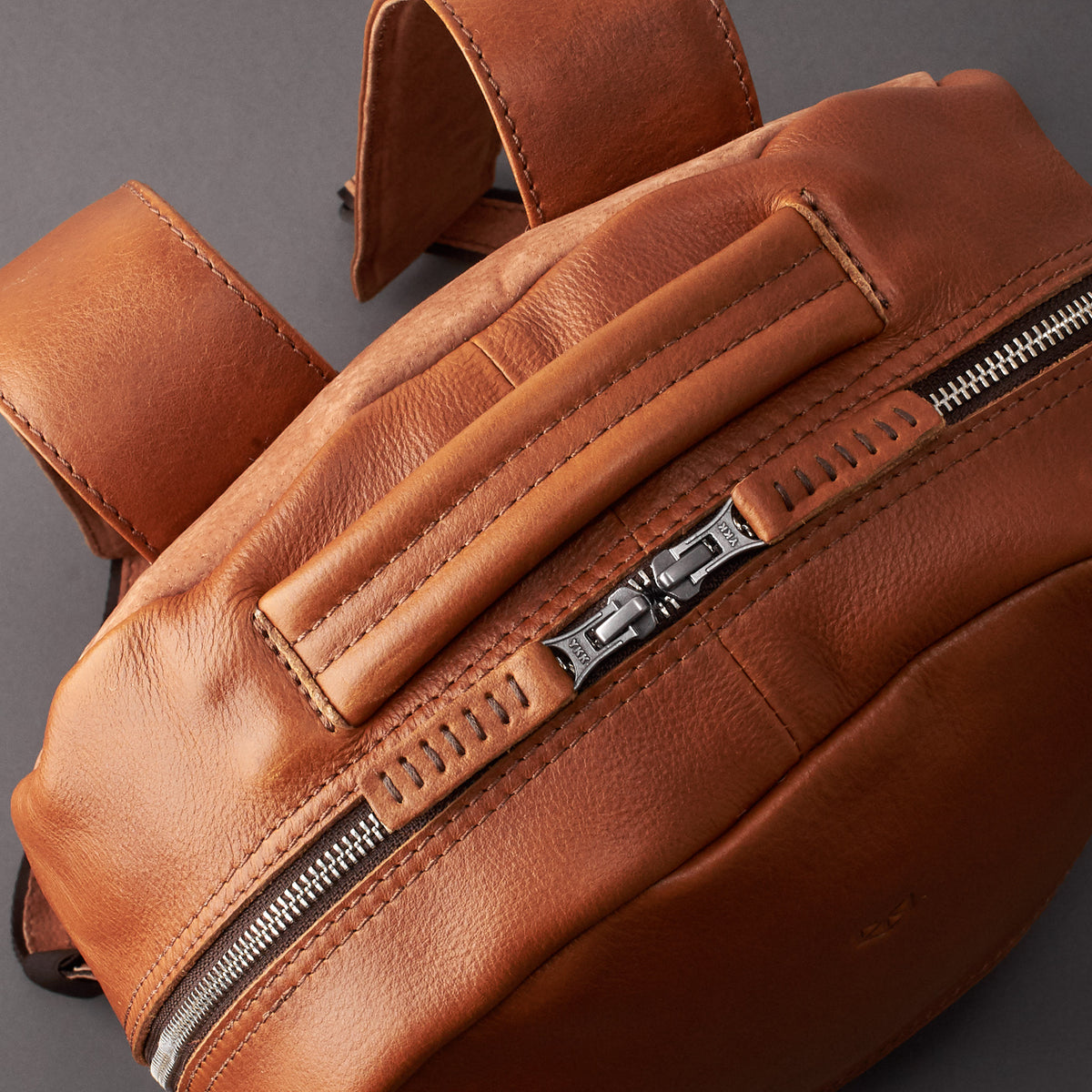 best travel backpack for men tan by capra leather