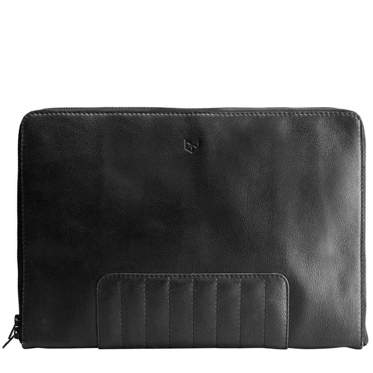 Cover. Black Laptop Portfolio. Business Document Organizer by Capra Leather