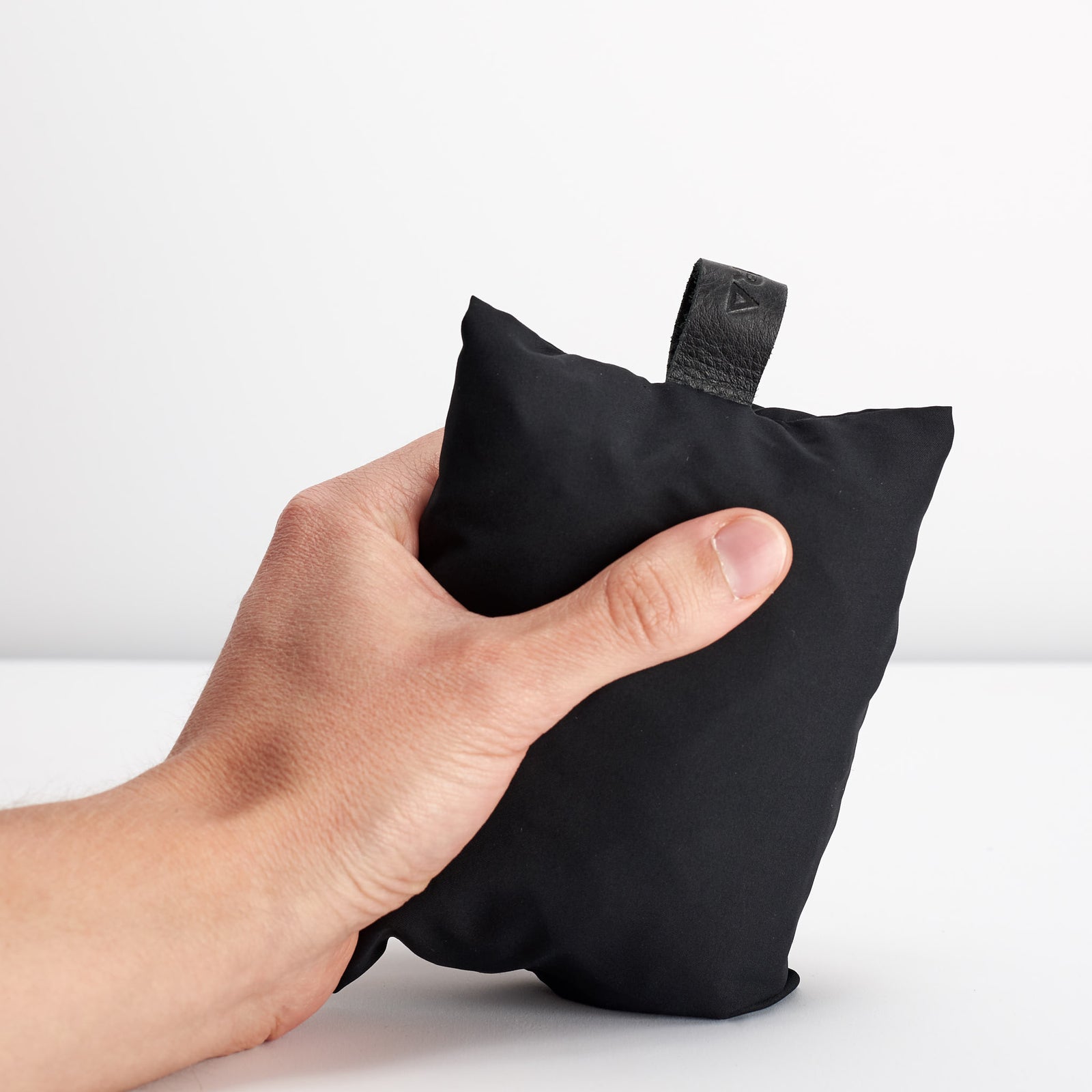 Attached carrying case. Black waterproof rain cover protection for Capra leather messenger bags