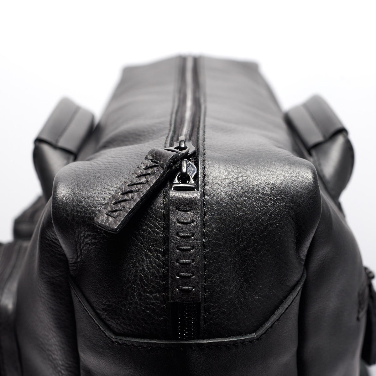 Hand stitched pull tabs. Black handmade leather messenger bag for men. Macbook Pro 13inch 15 inch laptop bag for mens gifts 