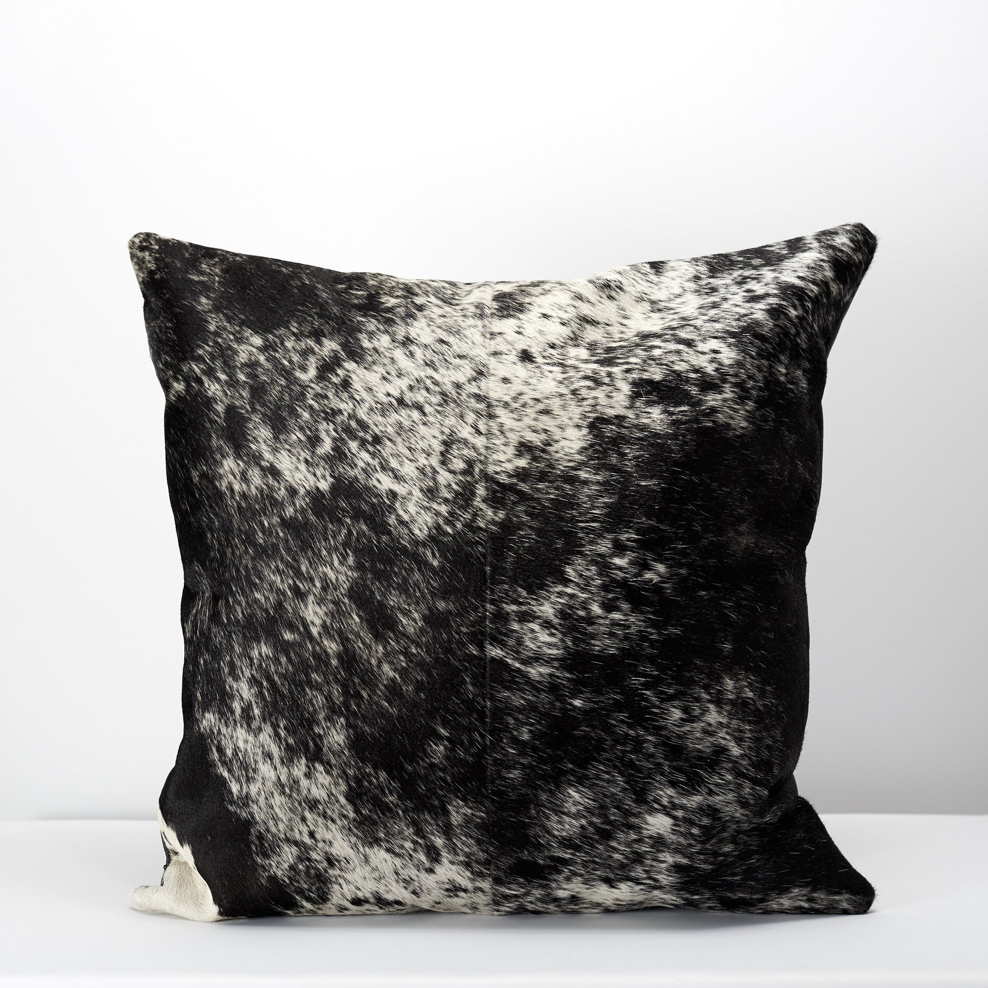 Back patterns from handmade dual leather cowhide cushion