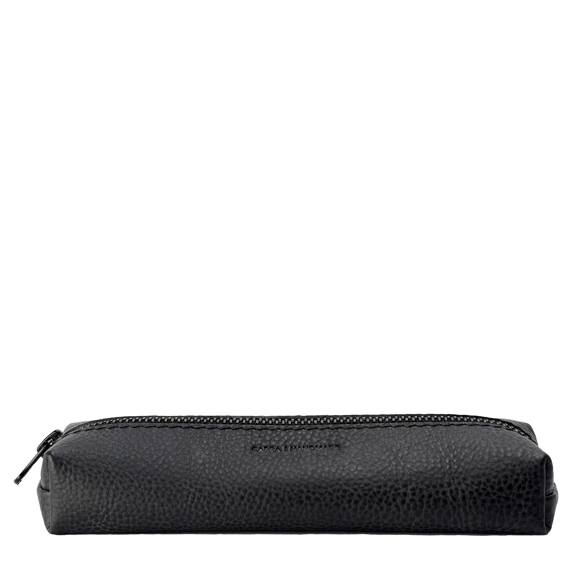 Handmade Black Pencil Case by Capra Leather