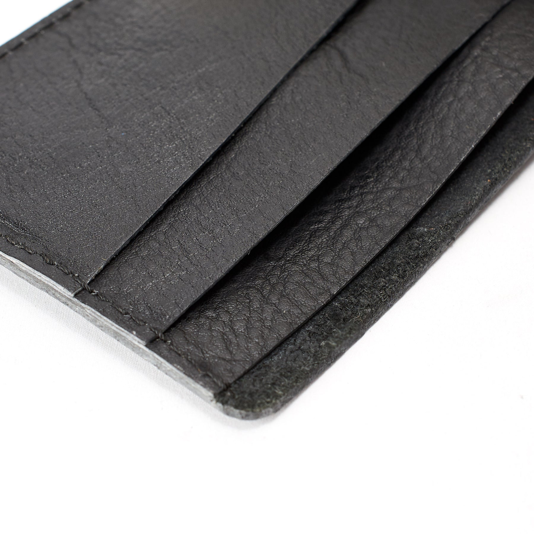 Handmade Slim Bifold Wallet · Black by Capra Leather